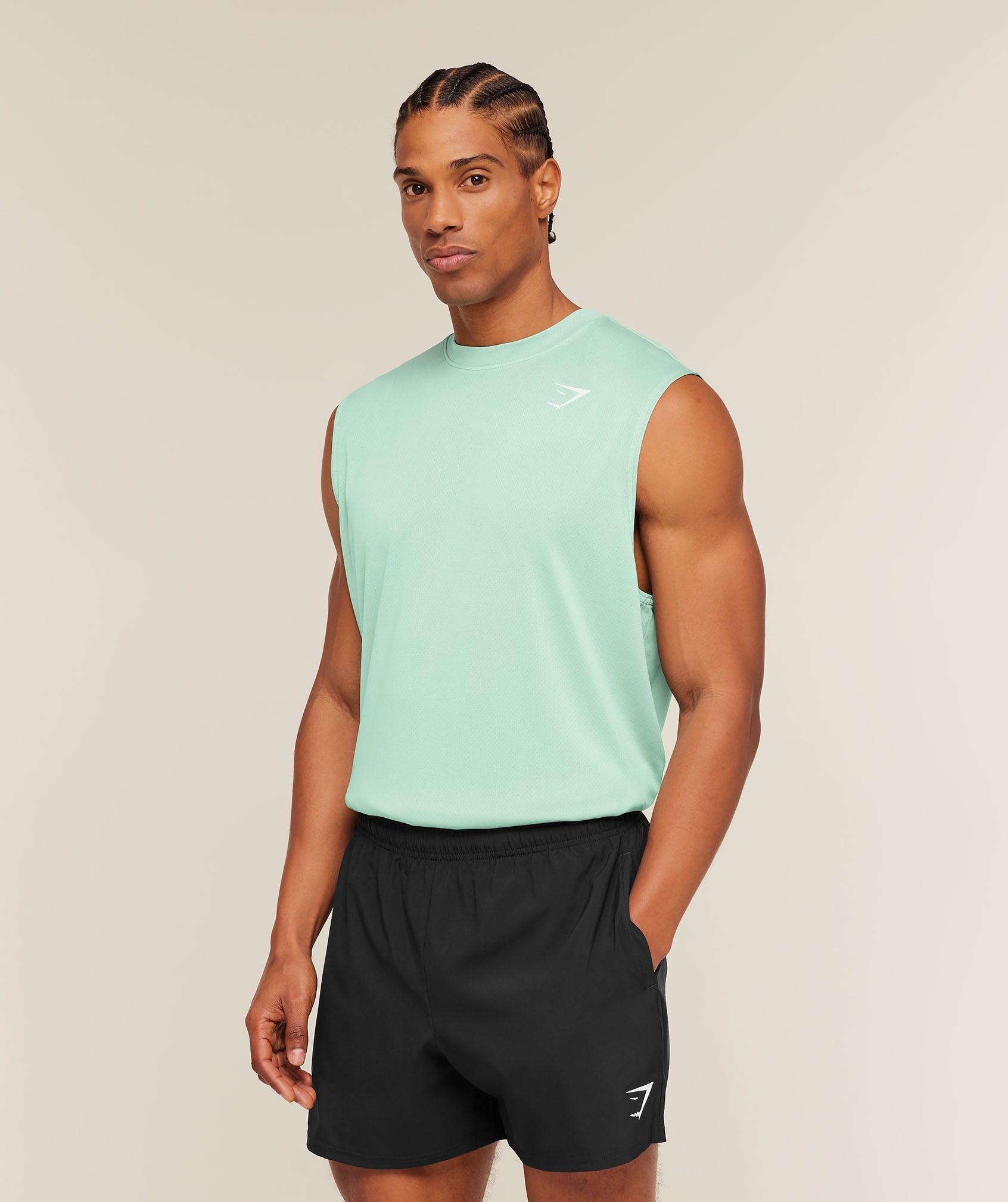Washed Pastels Tank - Pop Turquoise/Wash — imagem 3