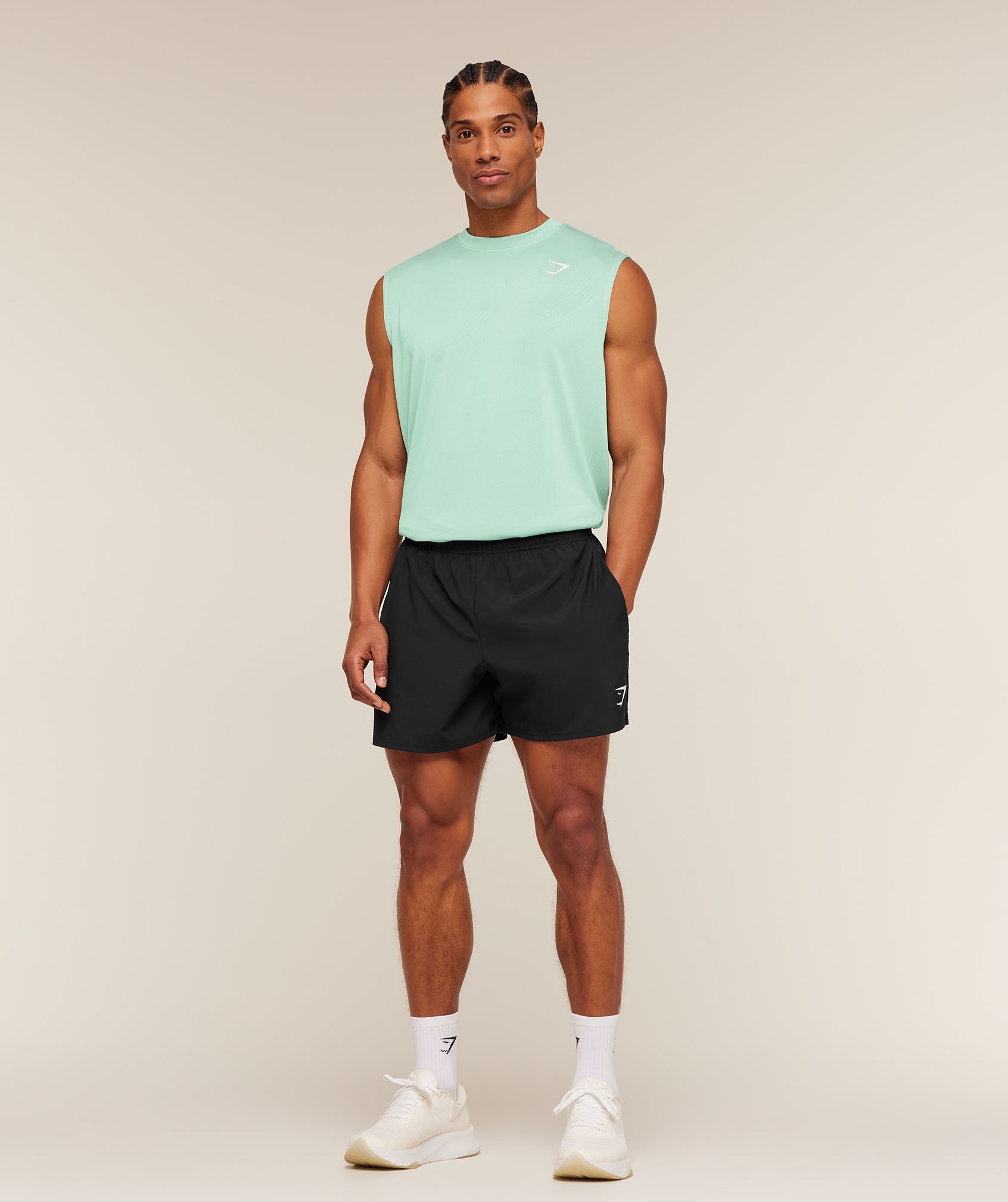 Washed Pastels Tank - Pop Turquoise/Wash — imagem 4