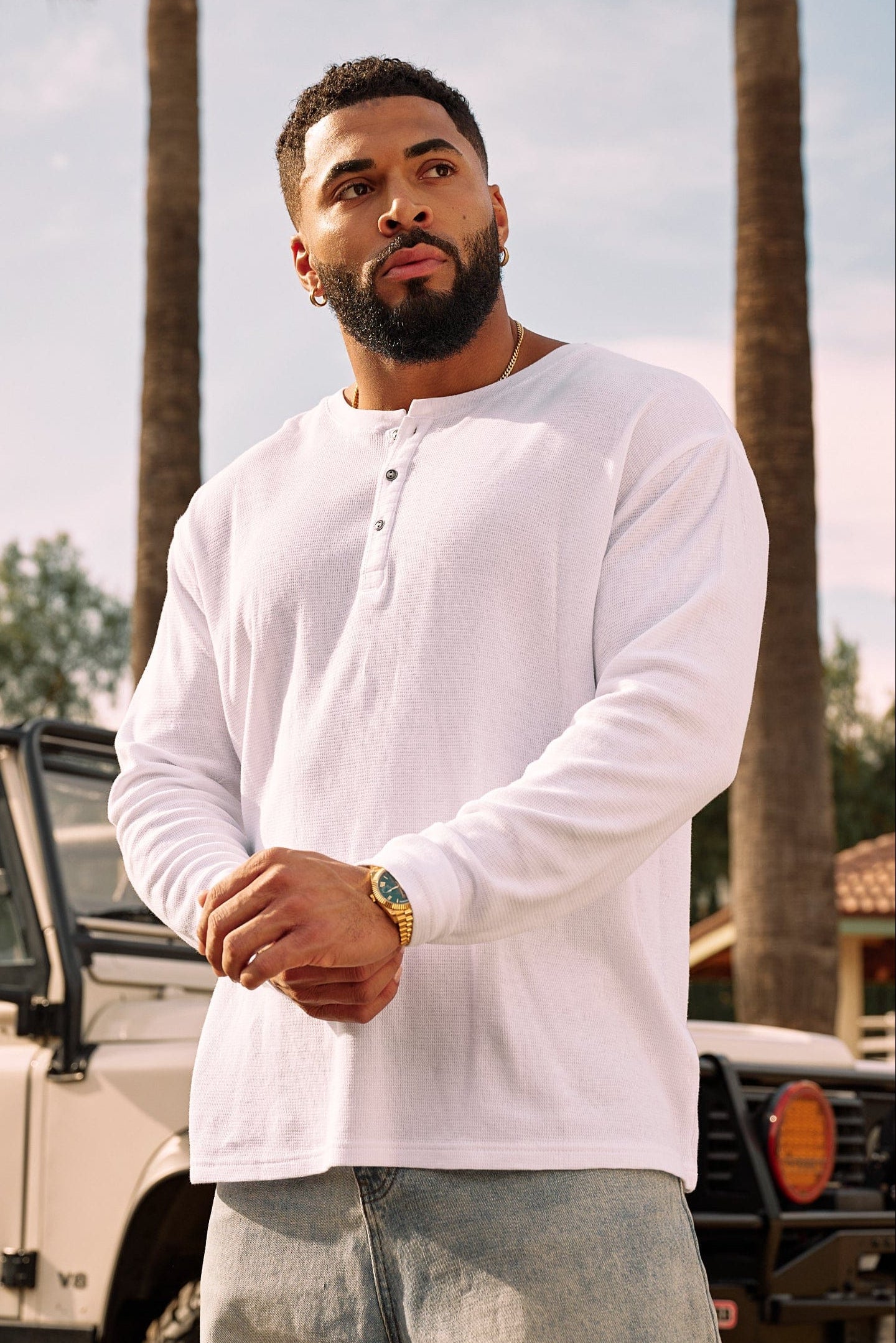 8034 - Henley Thermal Longsleeves — imagem 1
