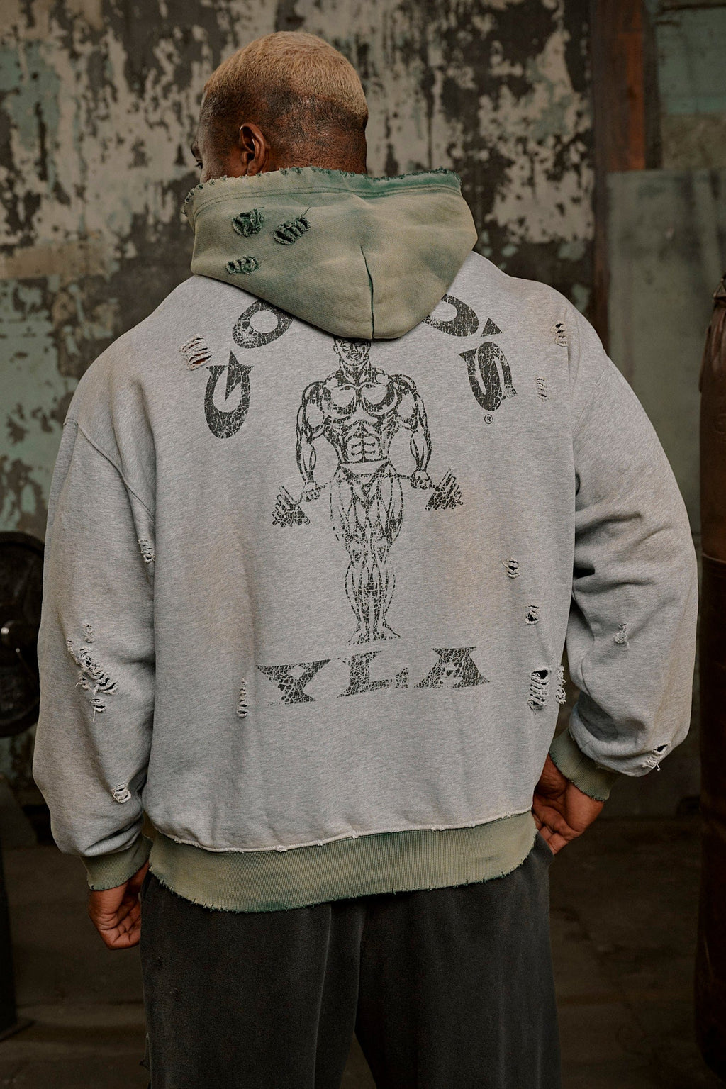 5168 - Gold's Iron Legacy Distress Hoodies — imagem 2