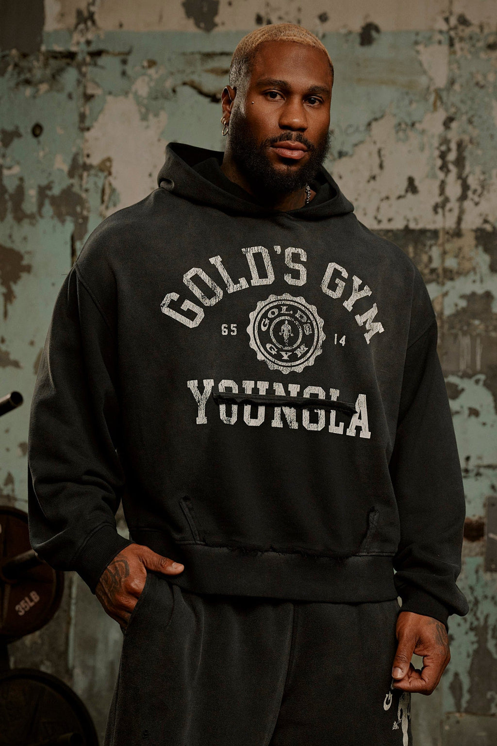 5167 - Gold's Iron Legacy Crest Hoodies — imagem 2