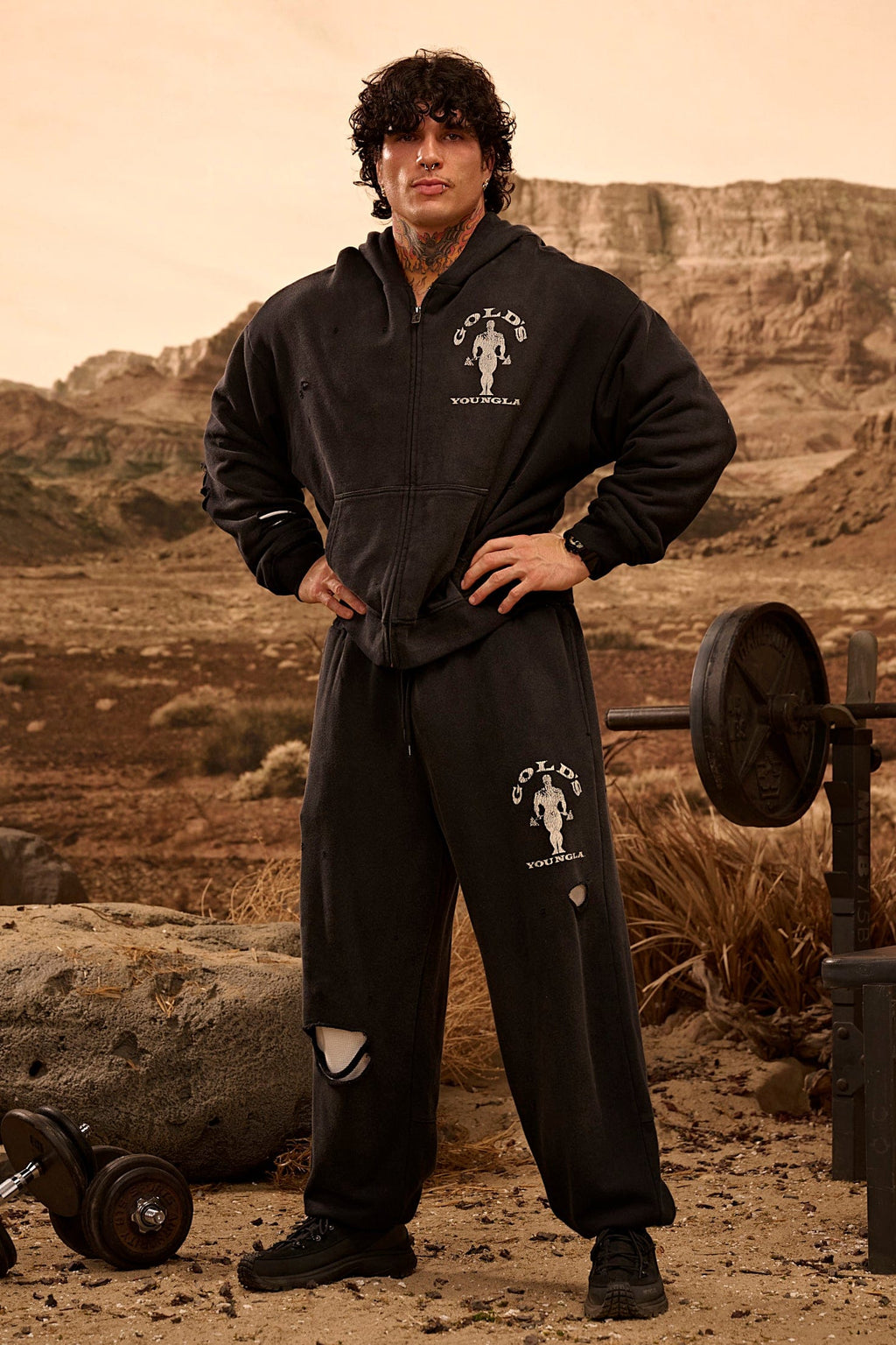 2054 - Gold's Iron Legacy Layered Joggers — imagem 2