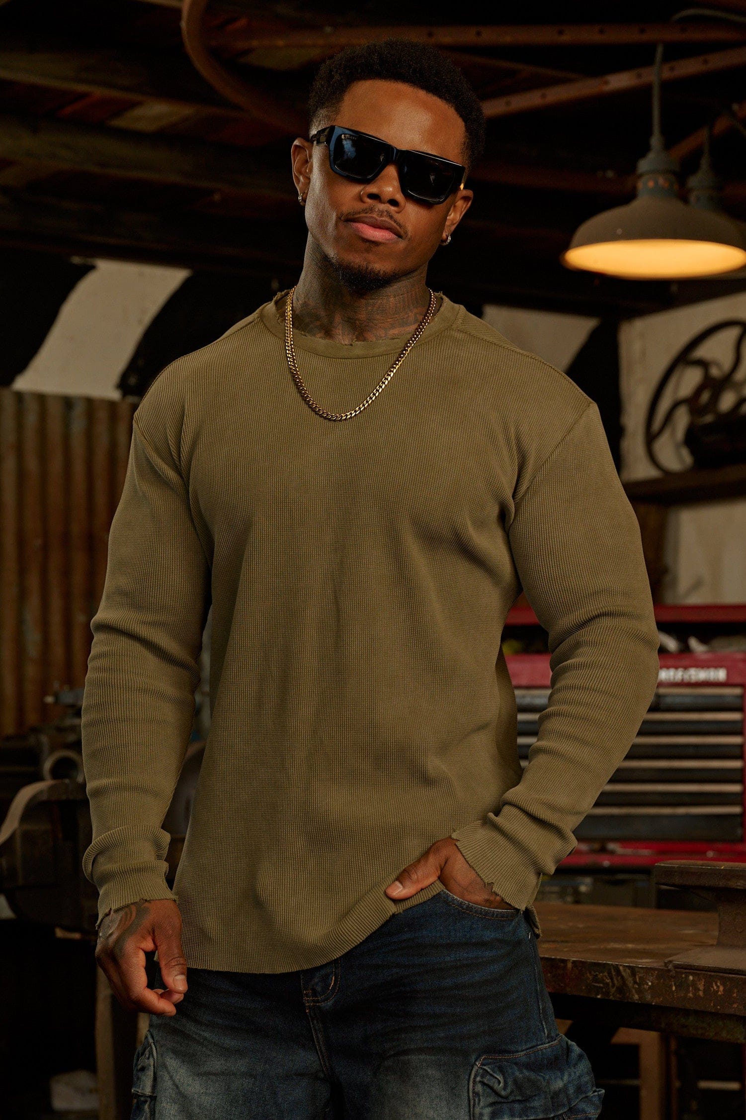 8094 - Tailored Waffle Longsleeves — imagem 2