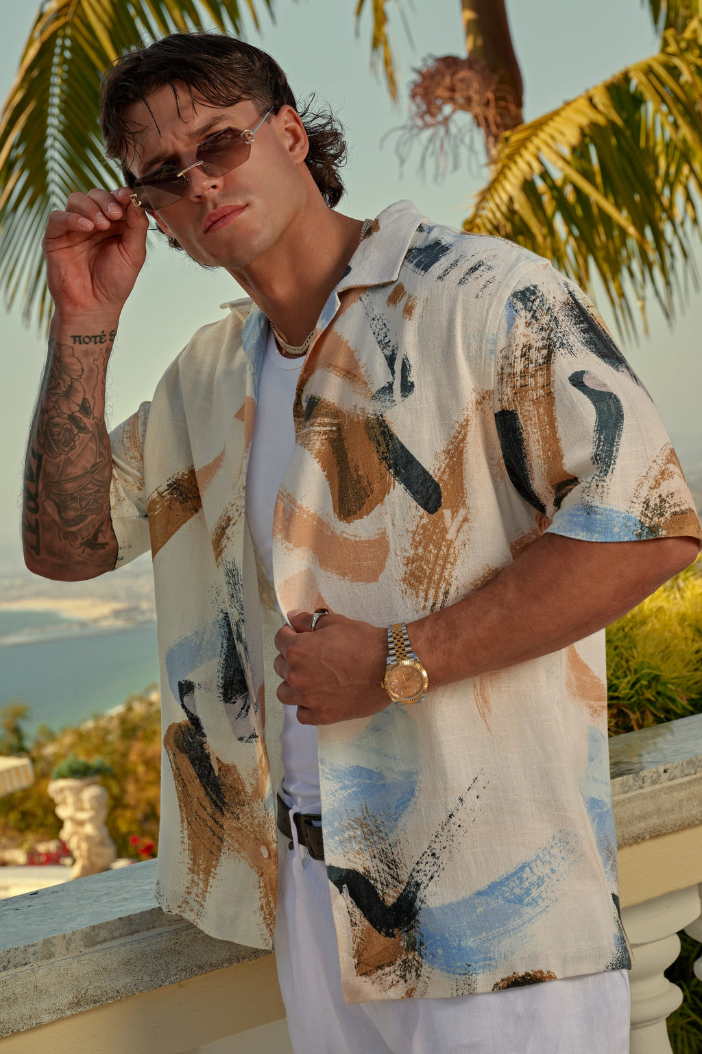 4087 - Riviera Art Button-Ups — imagem 3