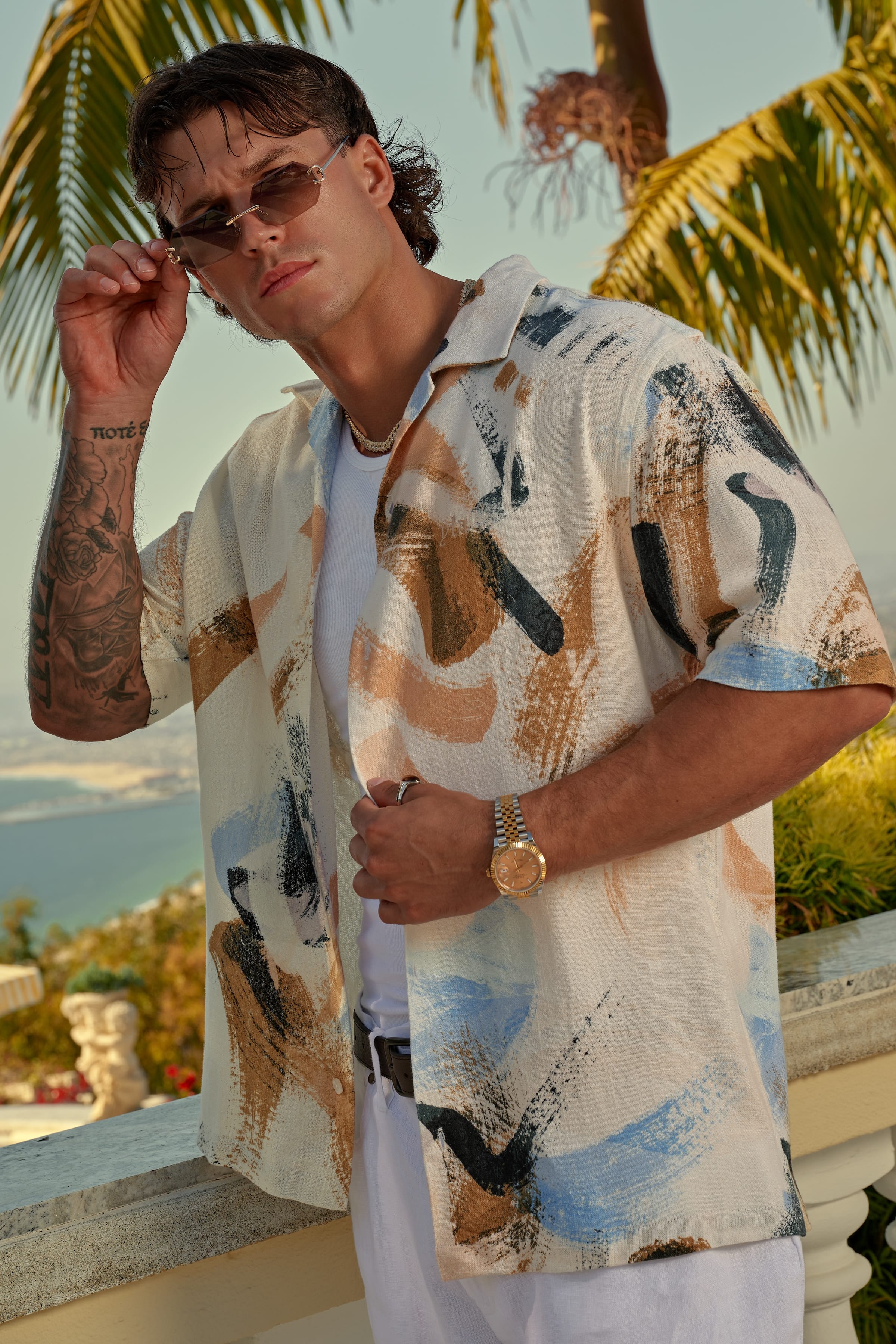 4087 - Riviera Art Button-Ups — imagem 3