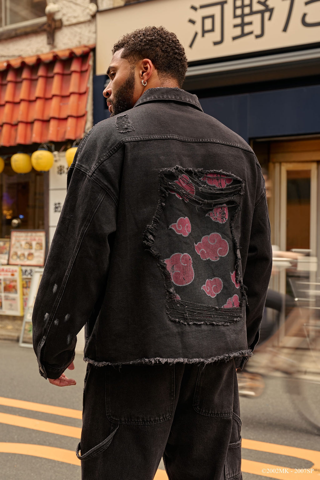 5133 - Naruto Distressed Denim Jackets — imagem 6