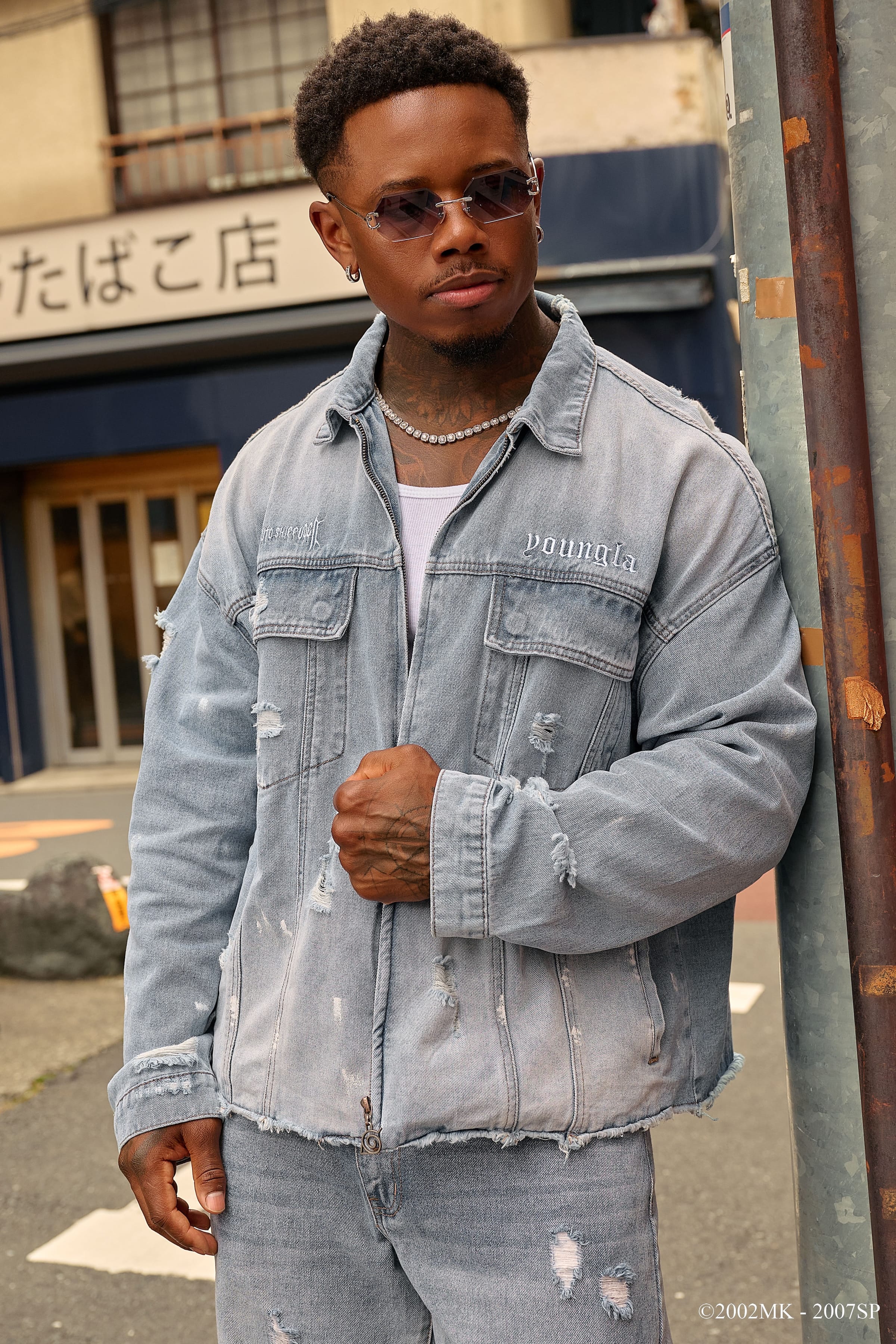 5133 - Naruto Distressed Denim Jackets — imagem 2