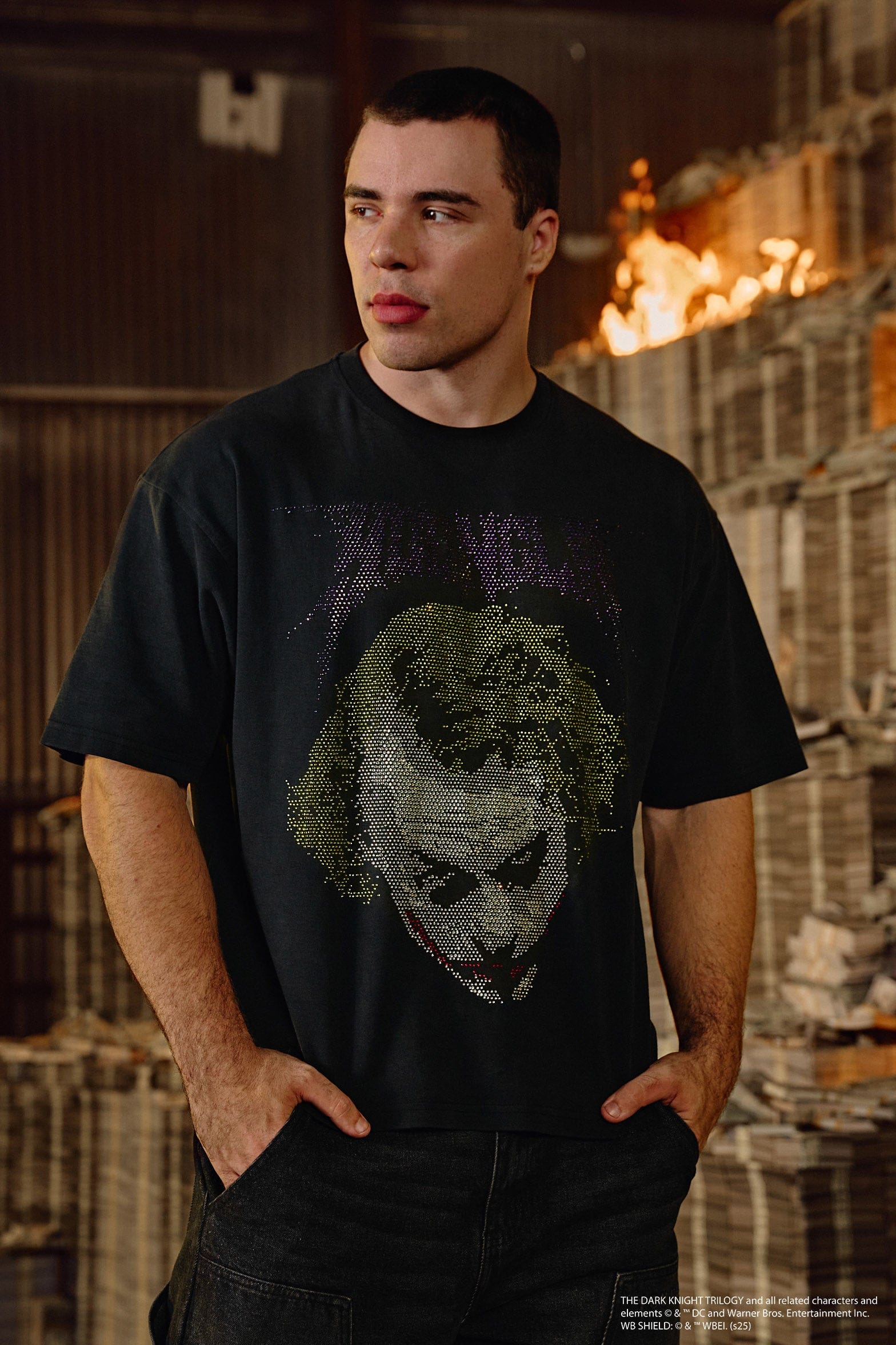 4257 - Batman Rhinestone Tees — imagem 1