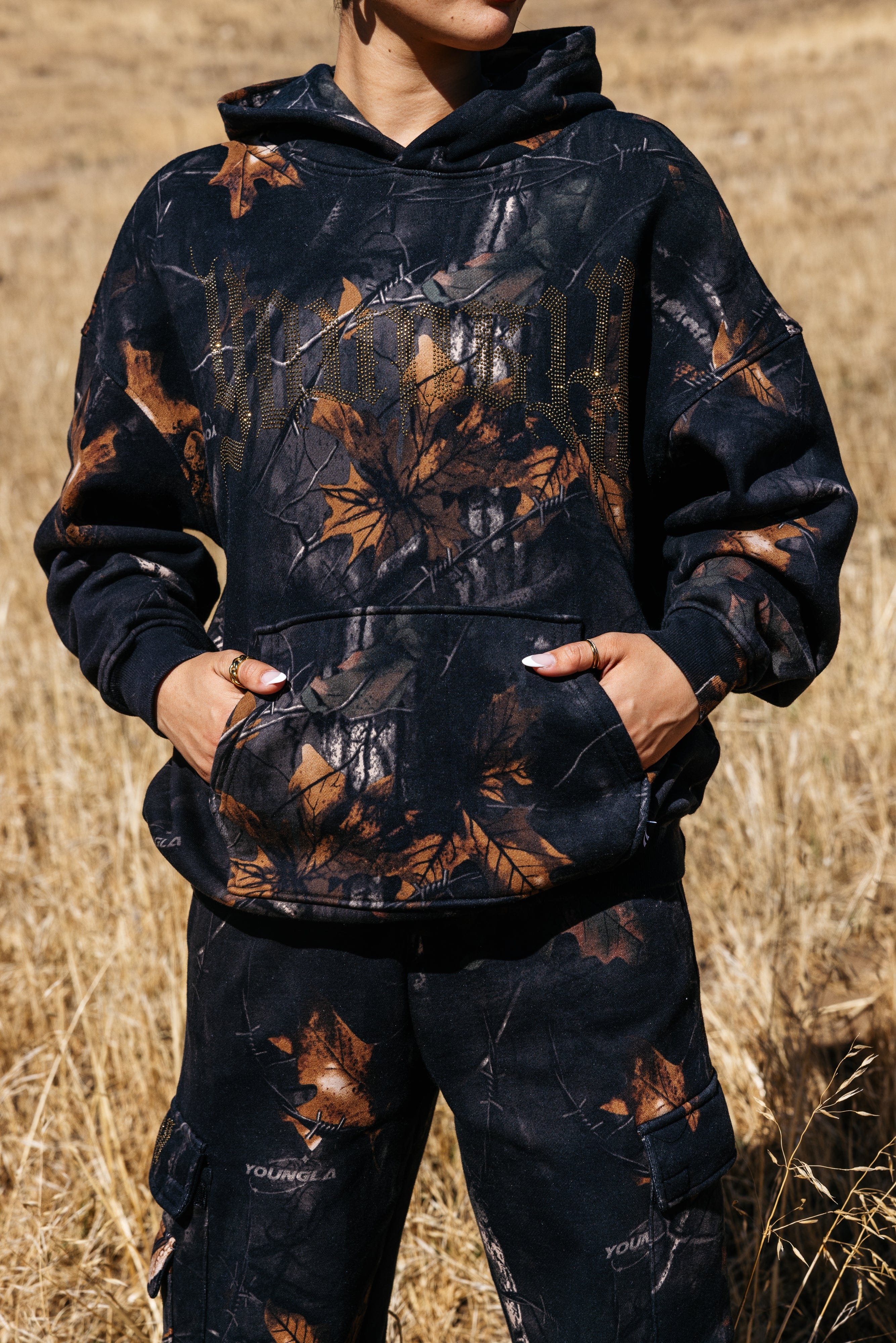W5168 - Camo Bling Hoodie — imagem 1