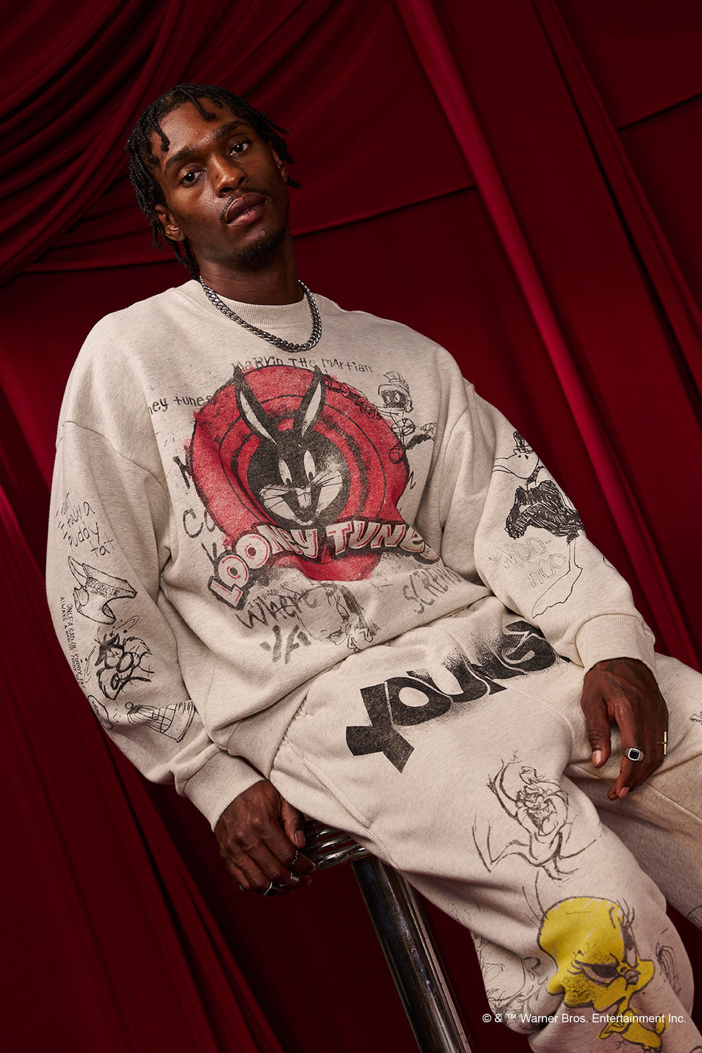 5256 - Looney Tunes Graffiti Crewnecks — imagem 5
