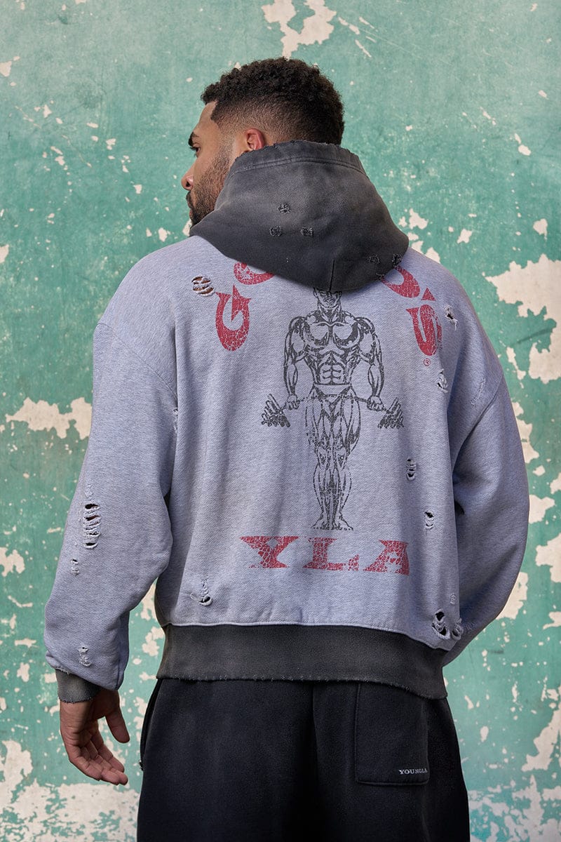 5168 - Gold's Iron Legacy Distress Hoodies — imagem 7