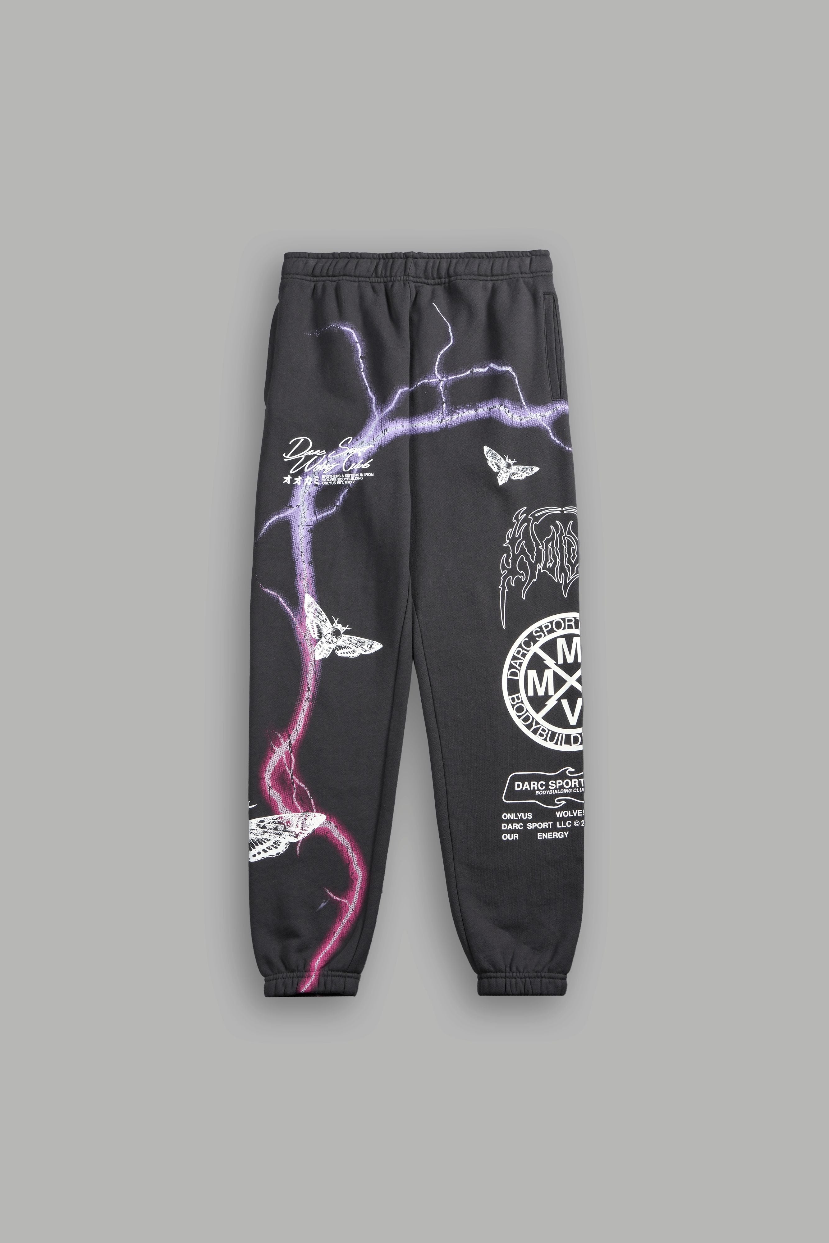 Charged Up She Post Lounge Sweats in Wolf Gray — imagem 3