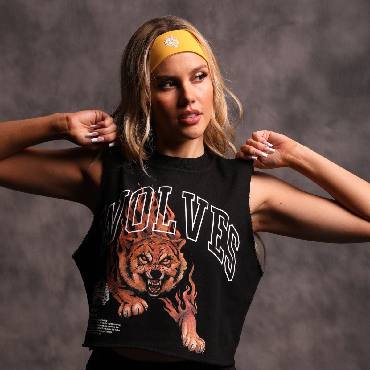 Blaze Muscle "Vintage London" (Cropped) Crewneck in Black - imagem 1