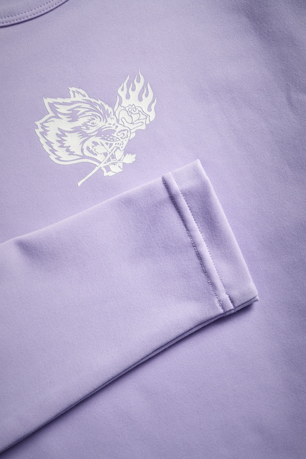 The Wolf and The Rose L/S "Energy" Top in Ghost Orchid — imagem 9