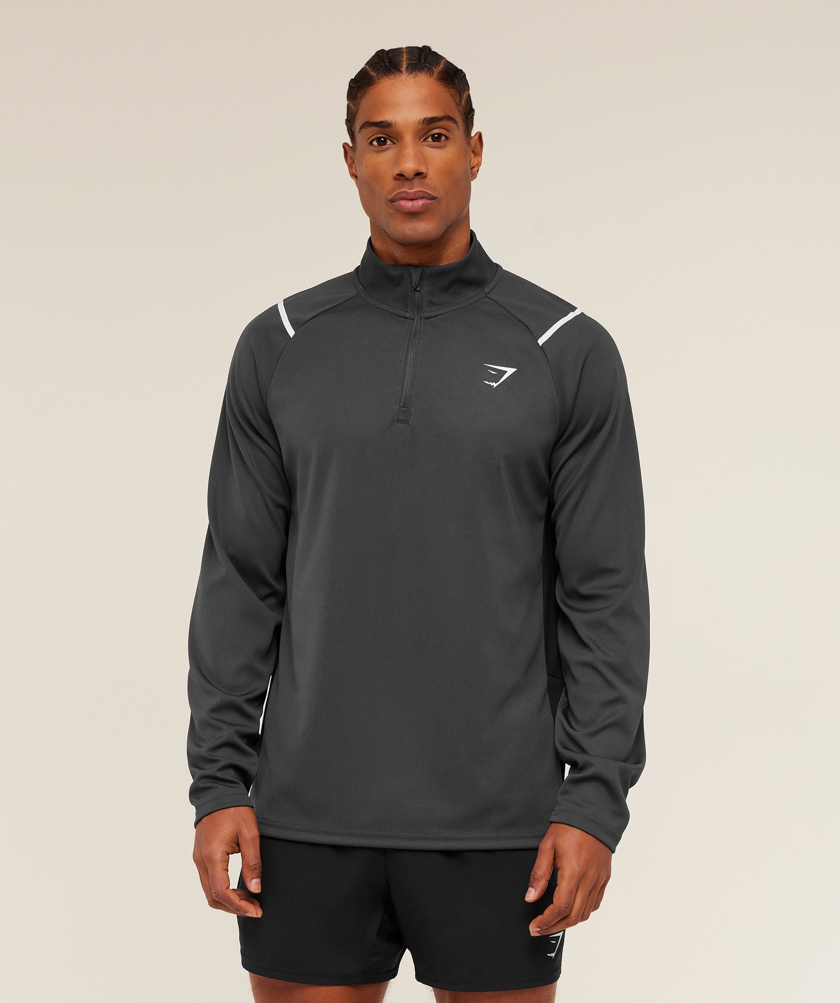 Arrival Contrast 1/4 Zip - Grey/Black — imagem 4