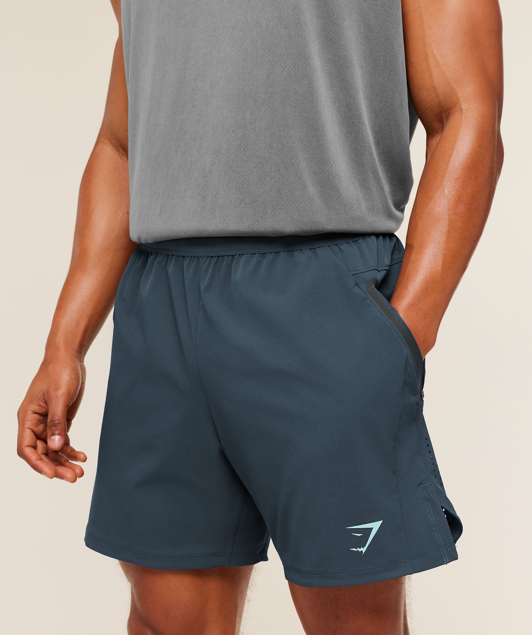 Sport Hybrid 6" Shorts - Stealth Blue — imagem 4