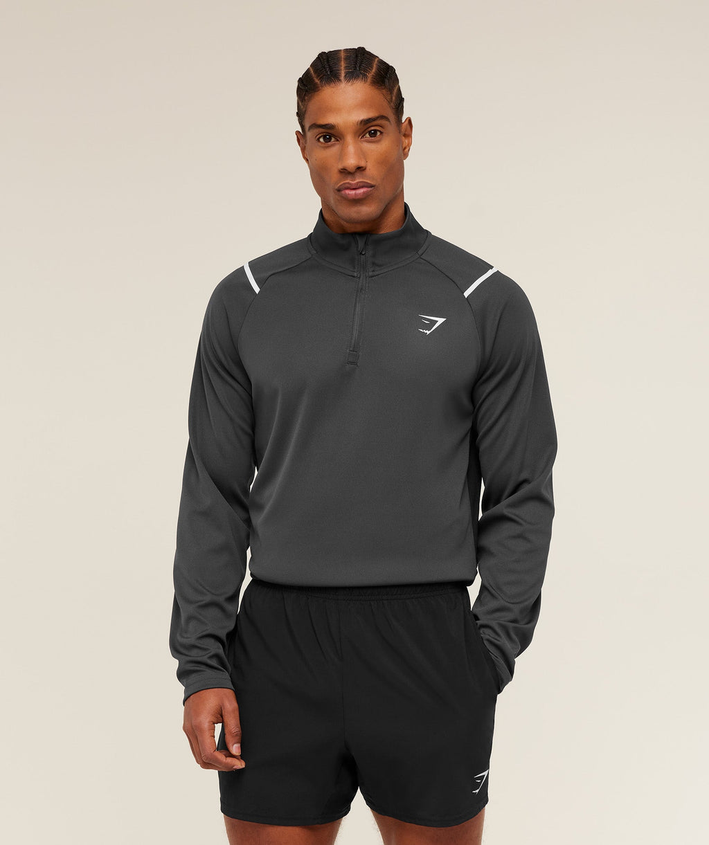 Arrival Contrast 1/4 Zip - Grey/Black — imagem 1