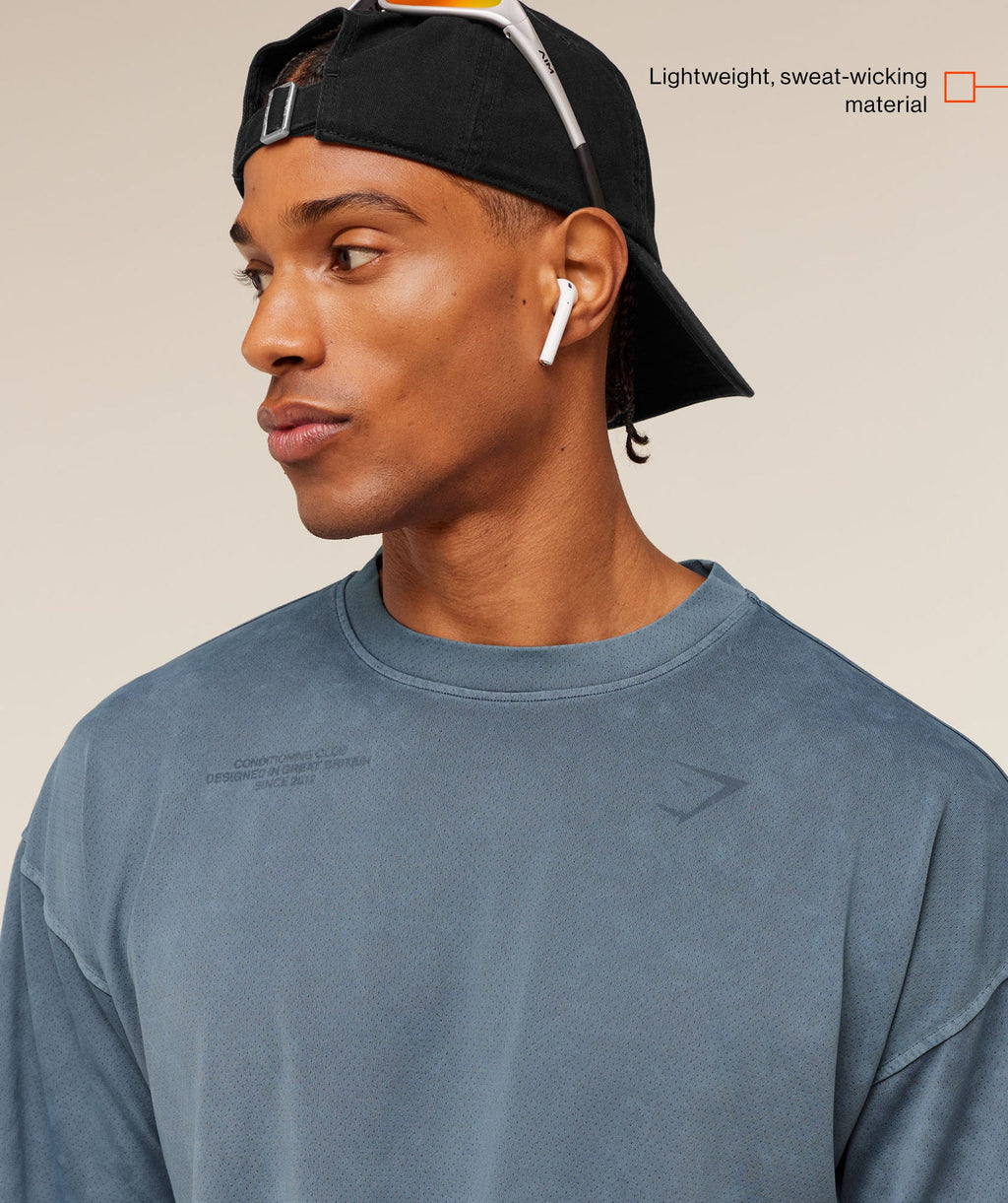 Conditioning Club Washed T-Shirt - Iron Blue/Wash — imagem 2