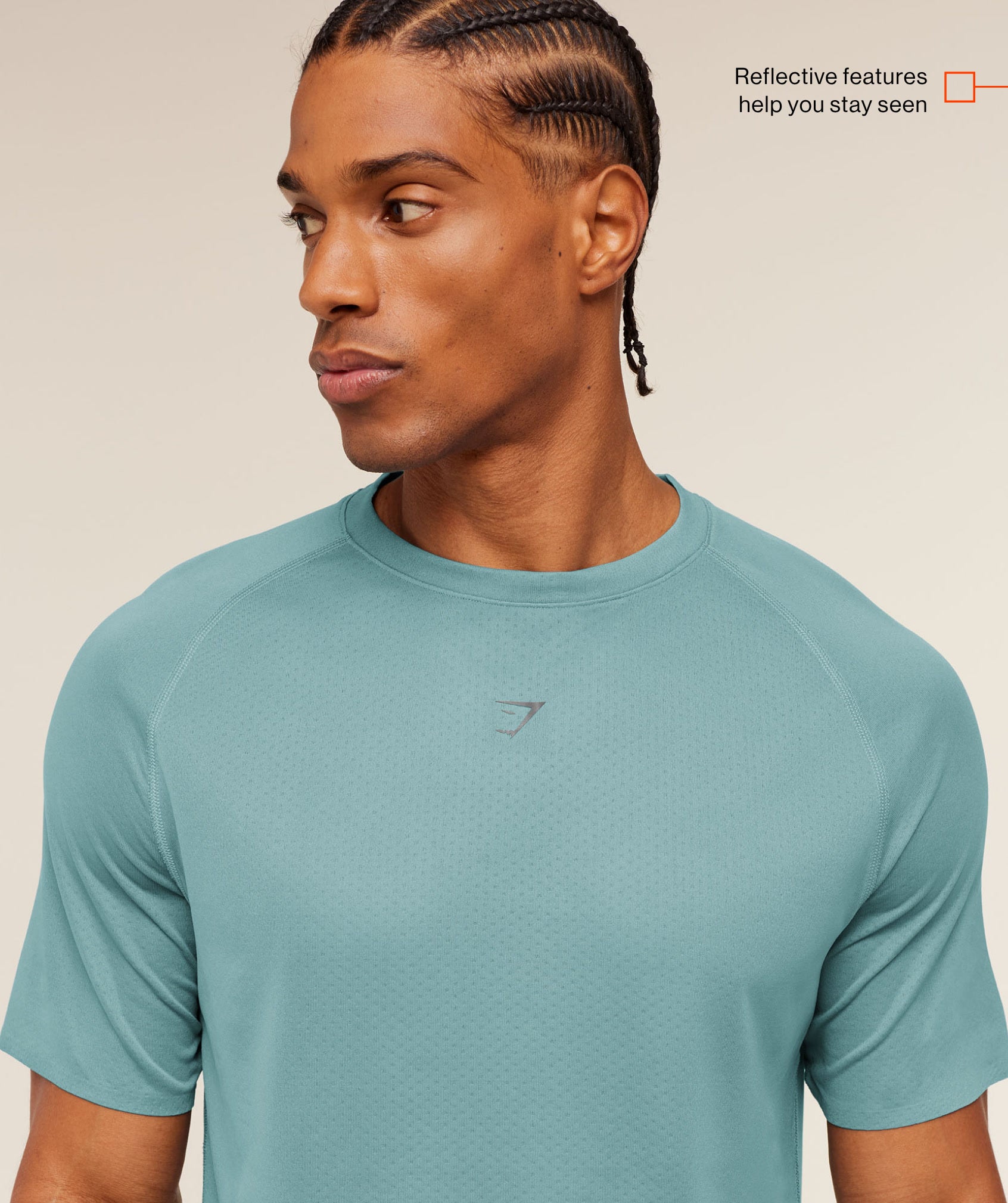 Hybrid Engineered Jacquard T-Shirt - Storm Blue — imagem 2