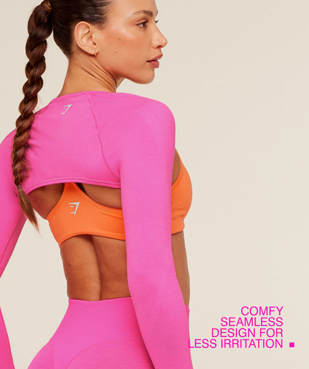 Interval Seamless Shrug - Electric Pink — imagem 3