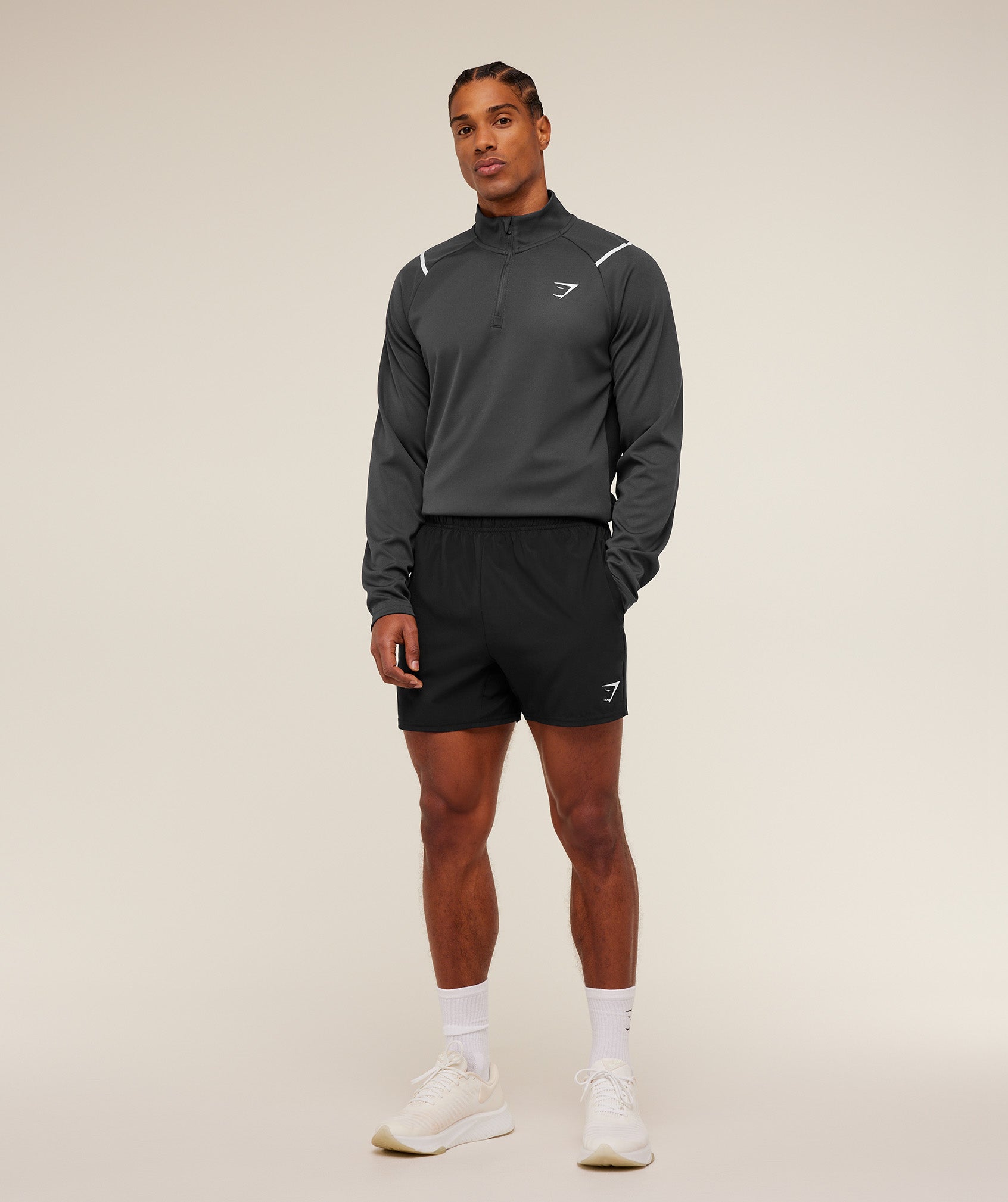 Arrival Contrast 1/4 Zip - Grey/Black — imagem 5