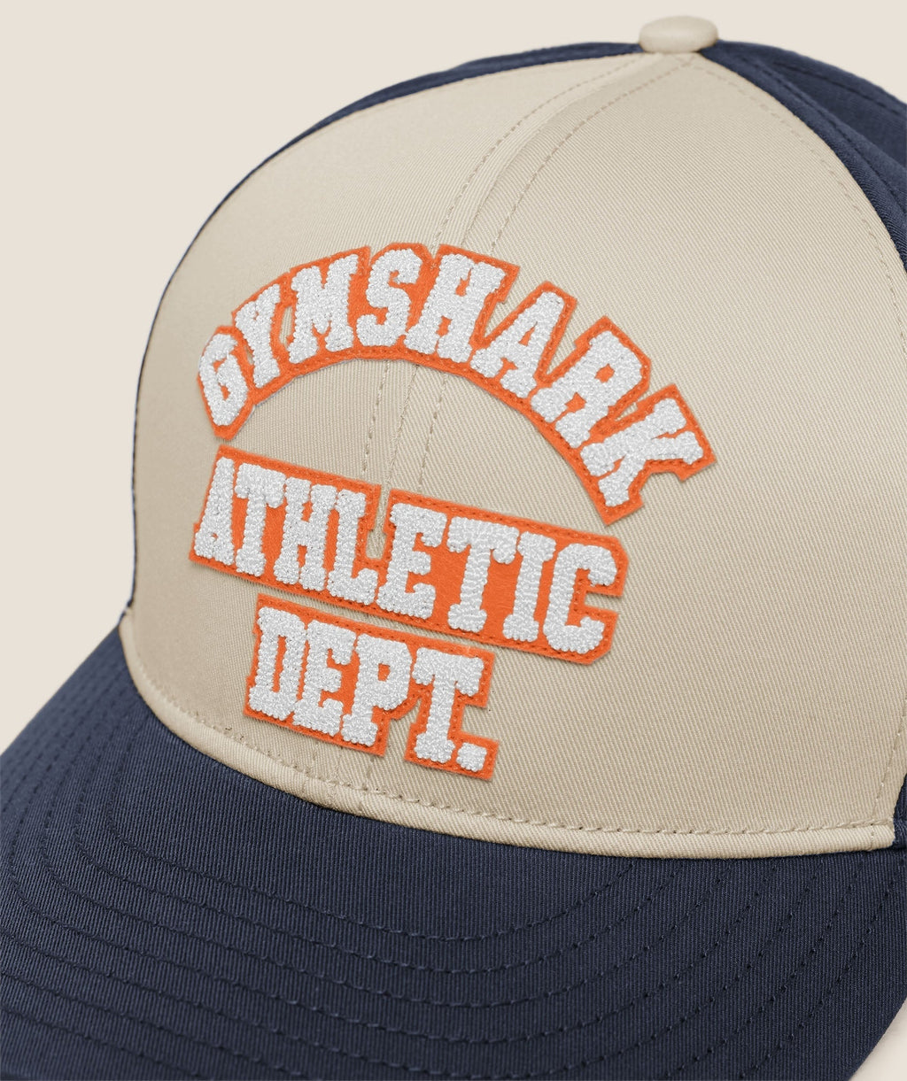 6 Panel Collegiate Trucker - Tinted White/Heavy Blue — imagem 3
