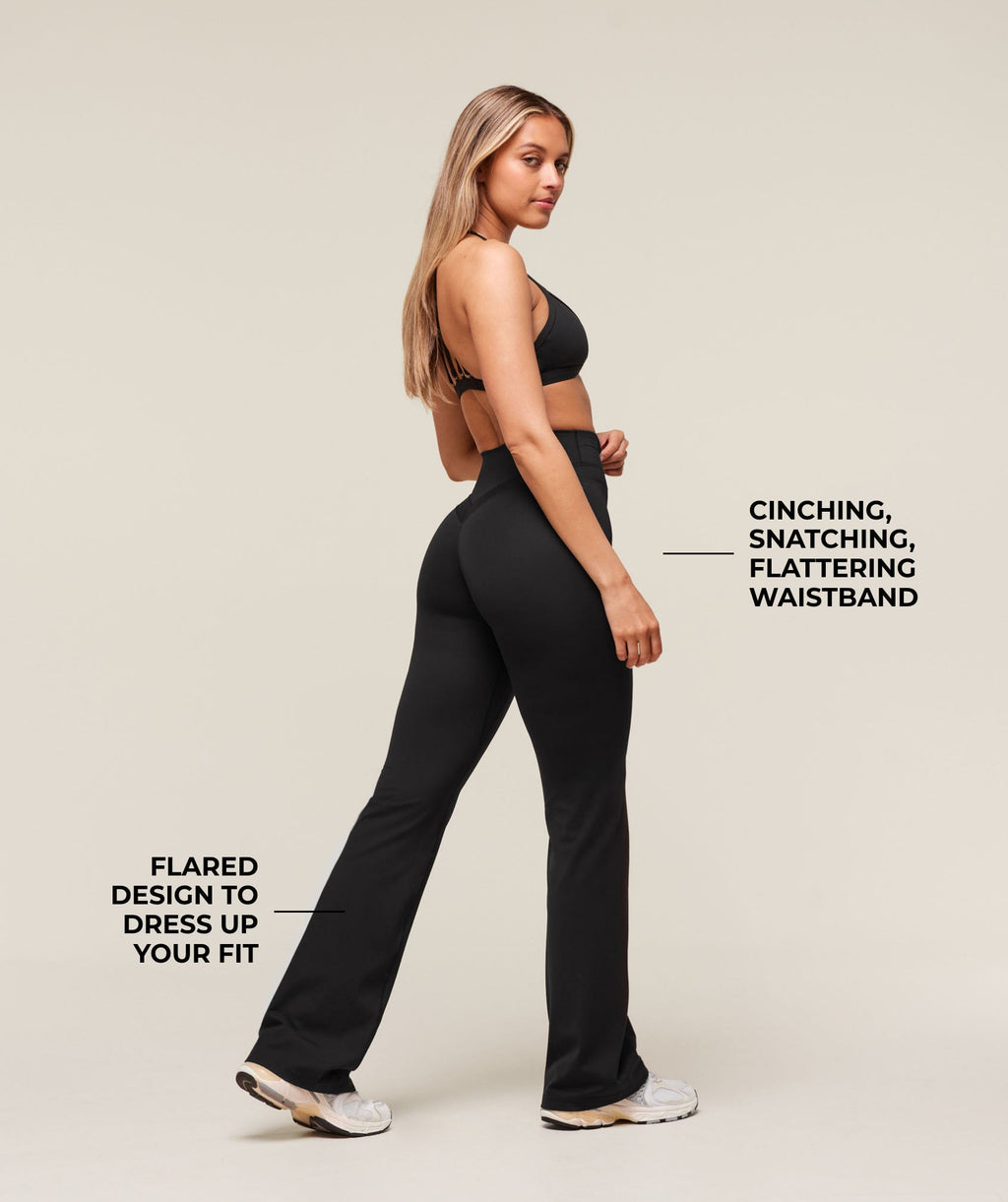 Whitney Regular Flared Legging - Black — imagem 5
