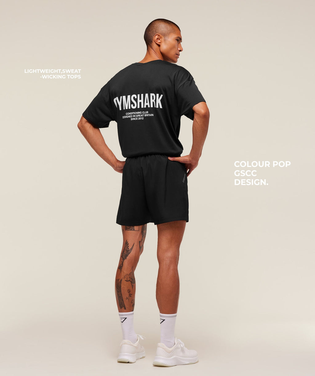 Conditioning Club Oversized T-Shirt - Black — imagem 4