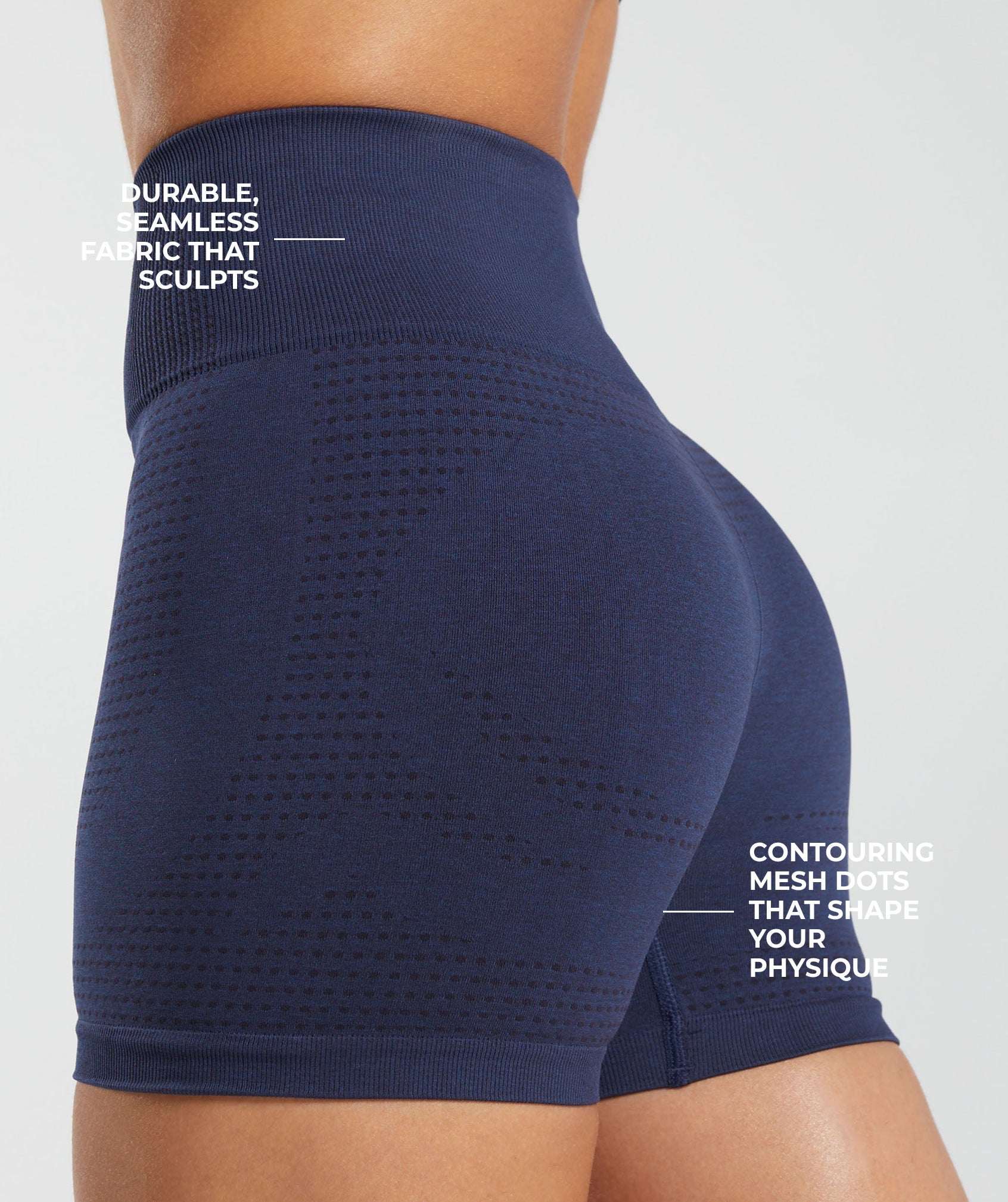Vital Seamless Shorts - Heavy Blue Marl — imagem 2