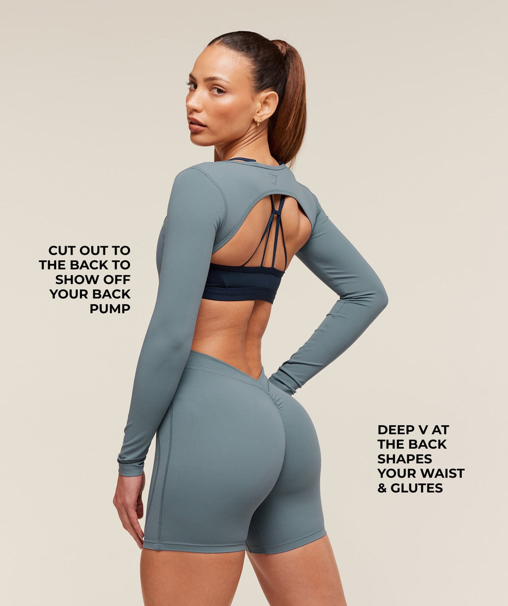 Lifting Dipped Waistband All-In-One - Iron Blue — imagem 2