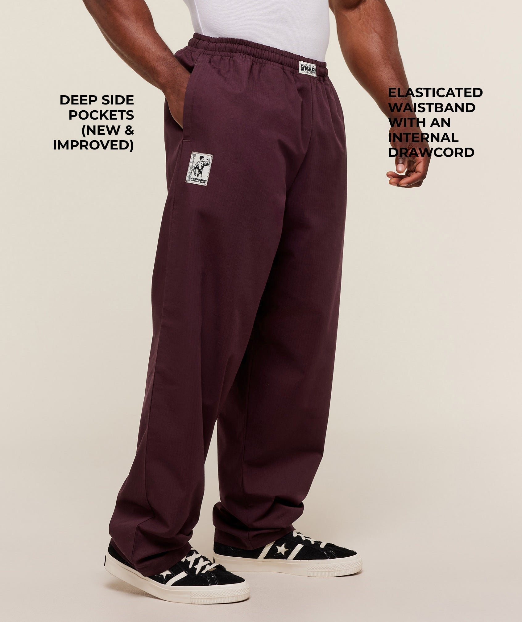 Straight Leg Pumper Pants - Cherry Purple — imagem 3