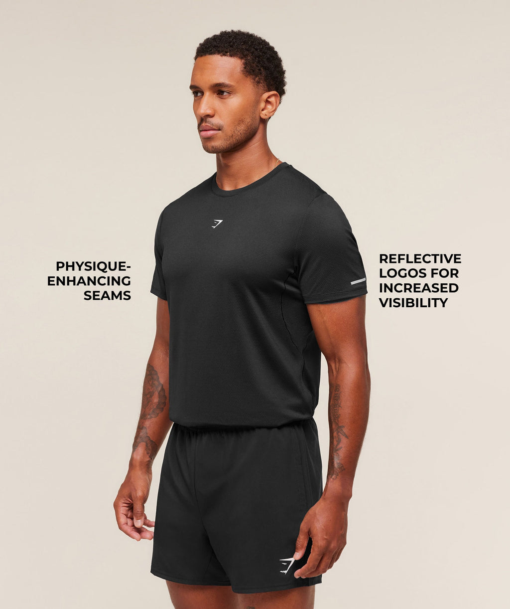 Running T-Shirt - Black — imagem 2