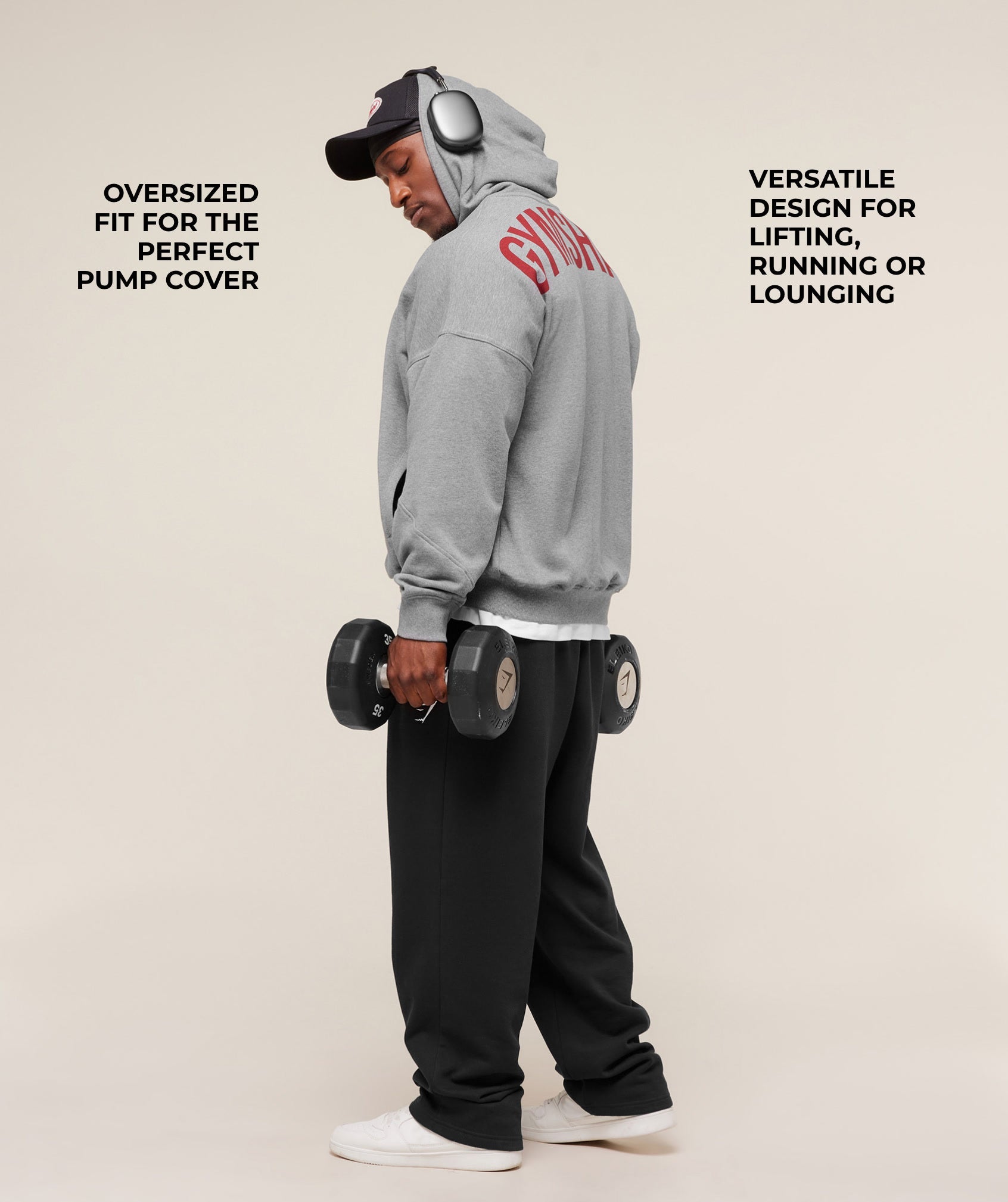 Power Zip Up Hoodie - Charcoal Core Marl — imagem 2