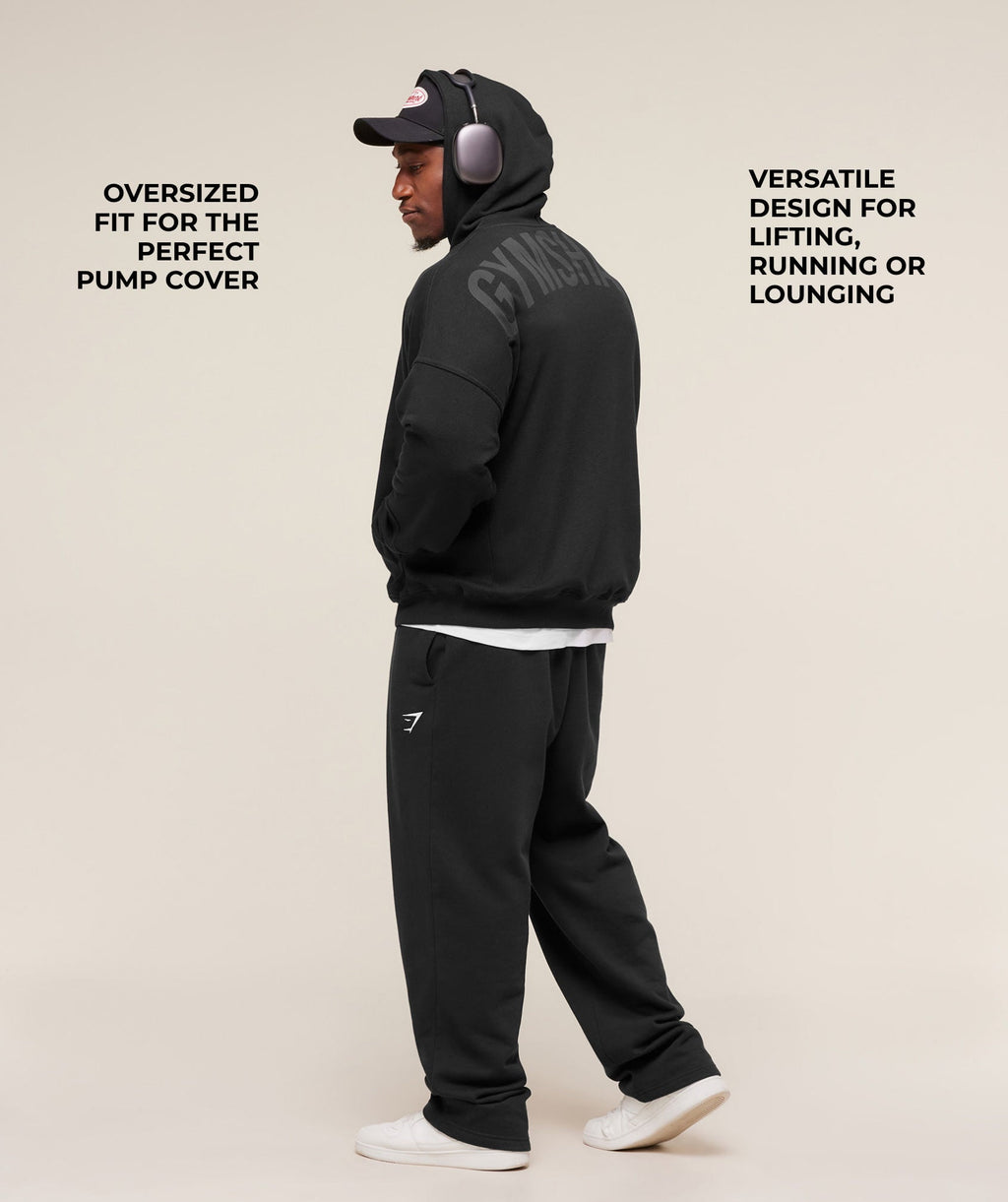 Power Zip Up Hoodie - Black/Asphalt Grey — imagem 2