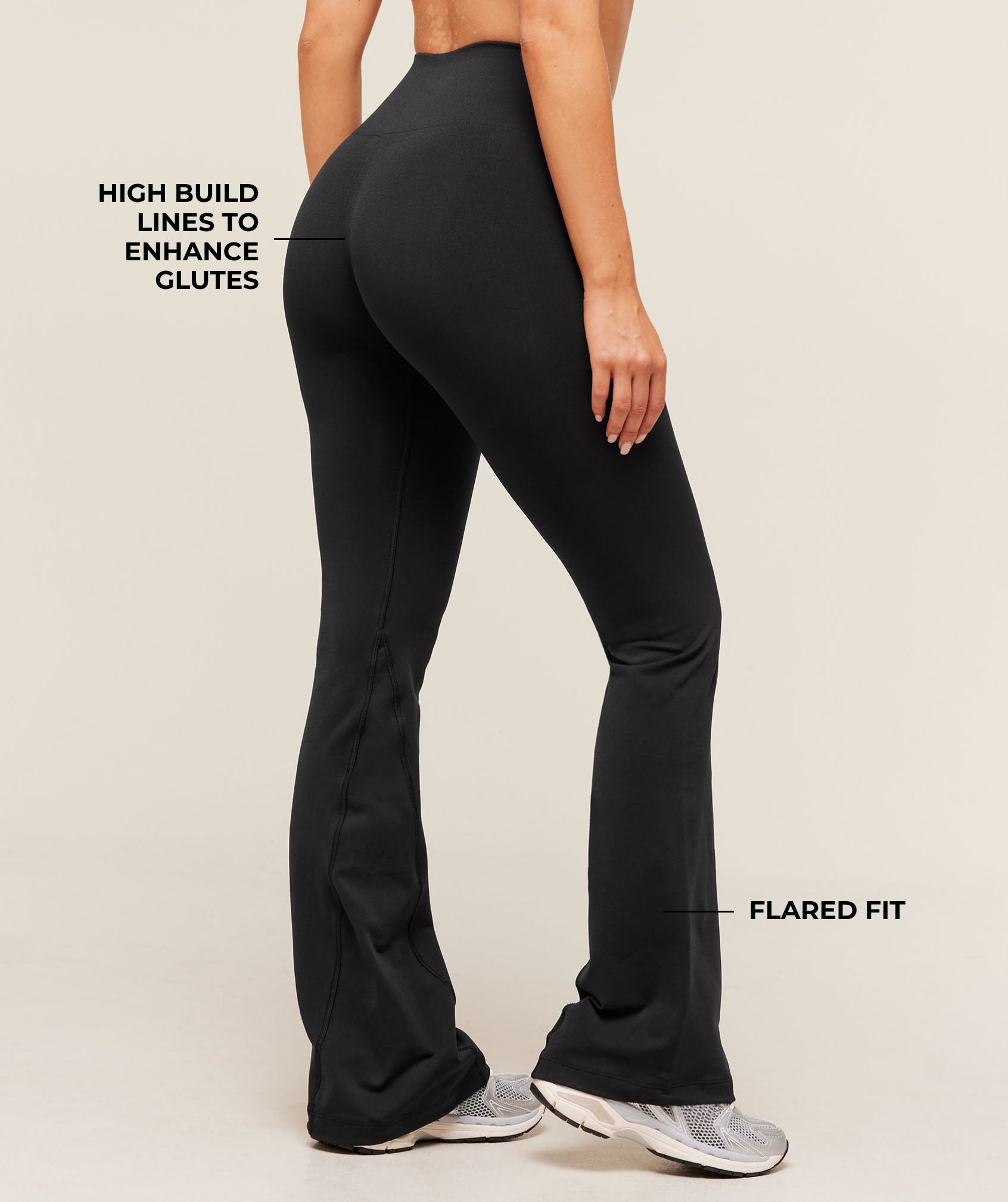 Soft Sculpt Flared Leggings - Black — imagem 2