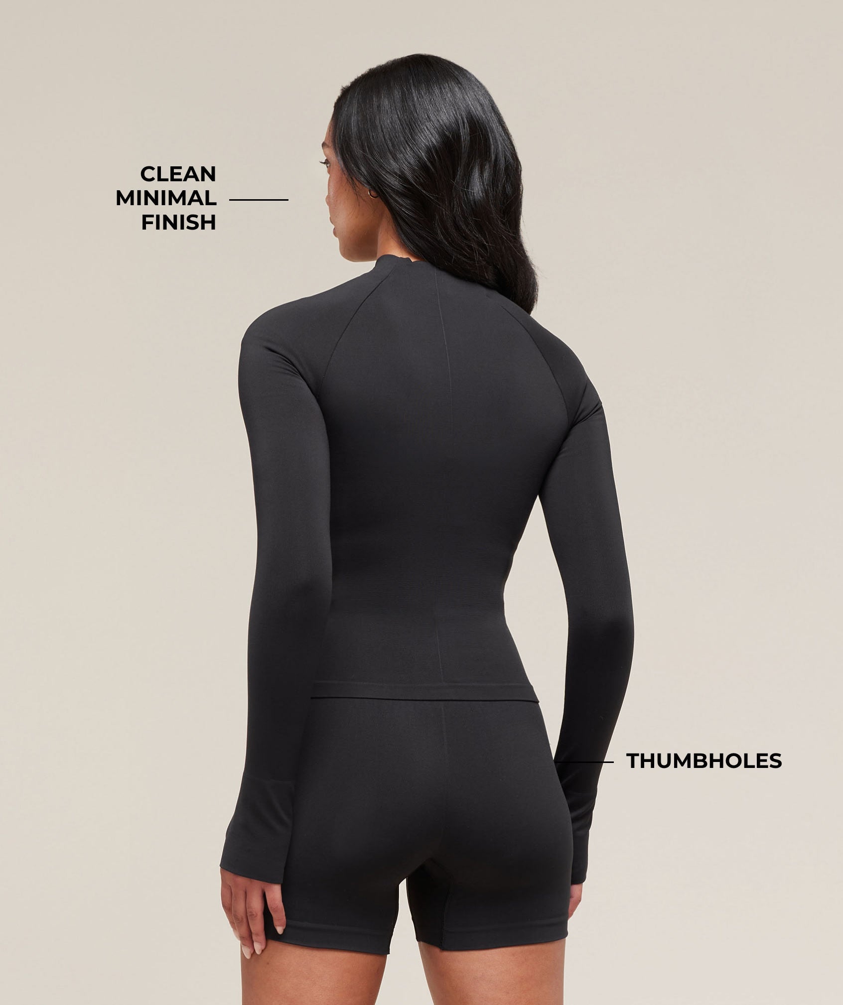 Soft Sculpt Zip Up Jacket - Black — imagem 2