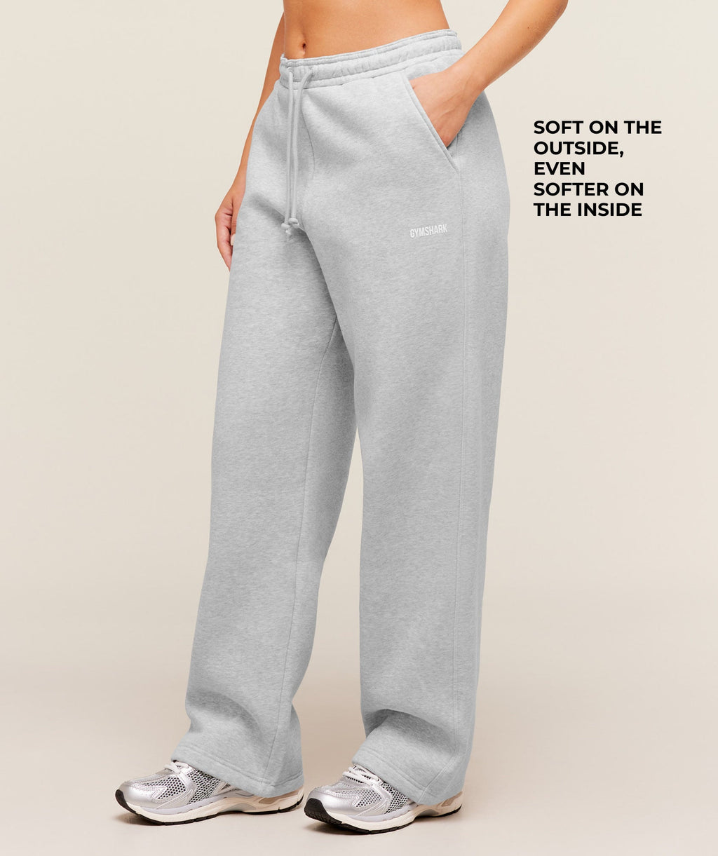Cosy Luxe Straight Leg Regular Joggers - Soft Grey Marl — imagem 2