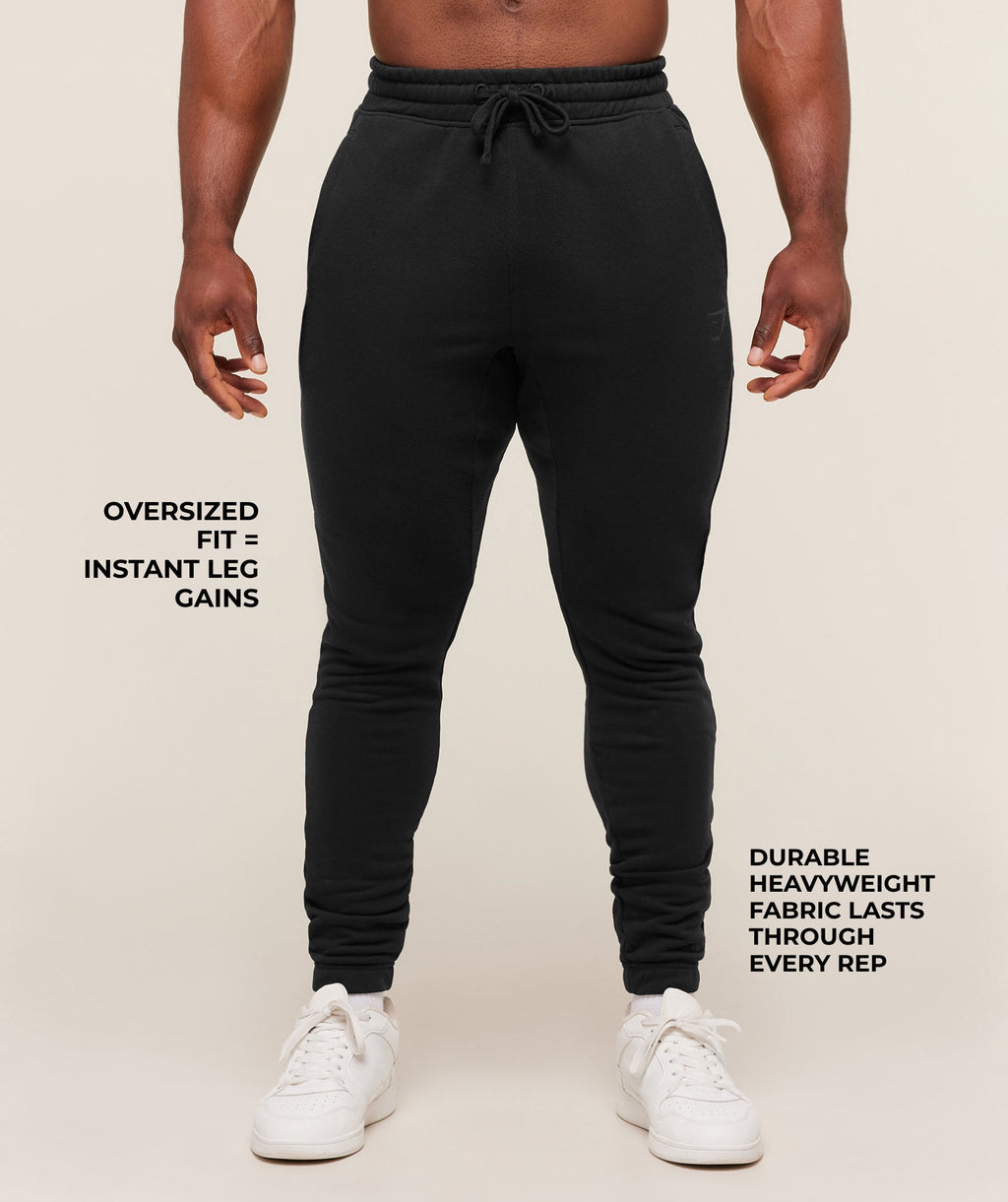 Power Wordmark Joggers - Black/Asphalt Grey — imagem 2