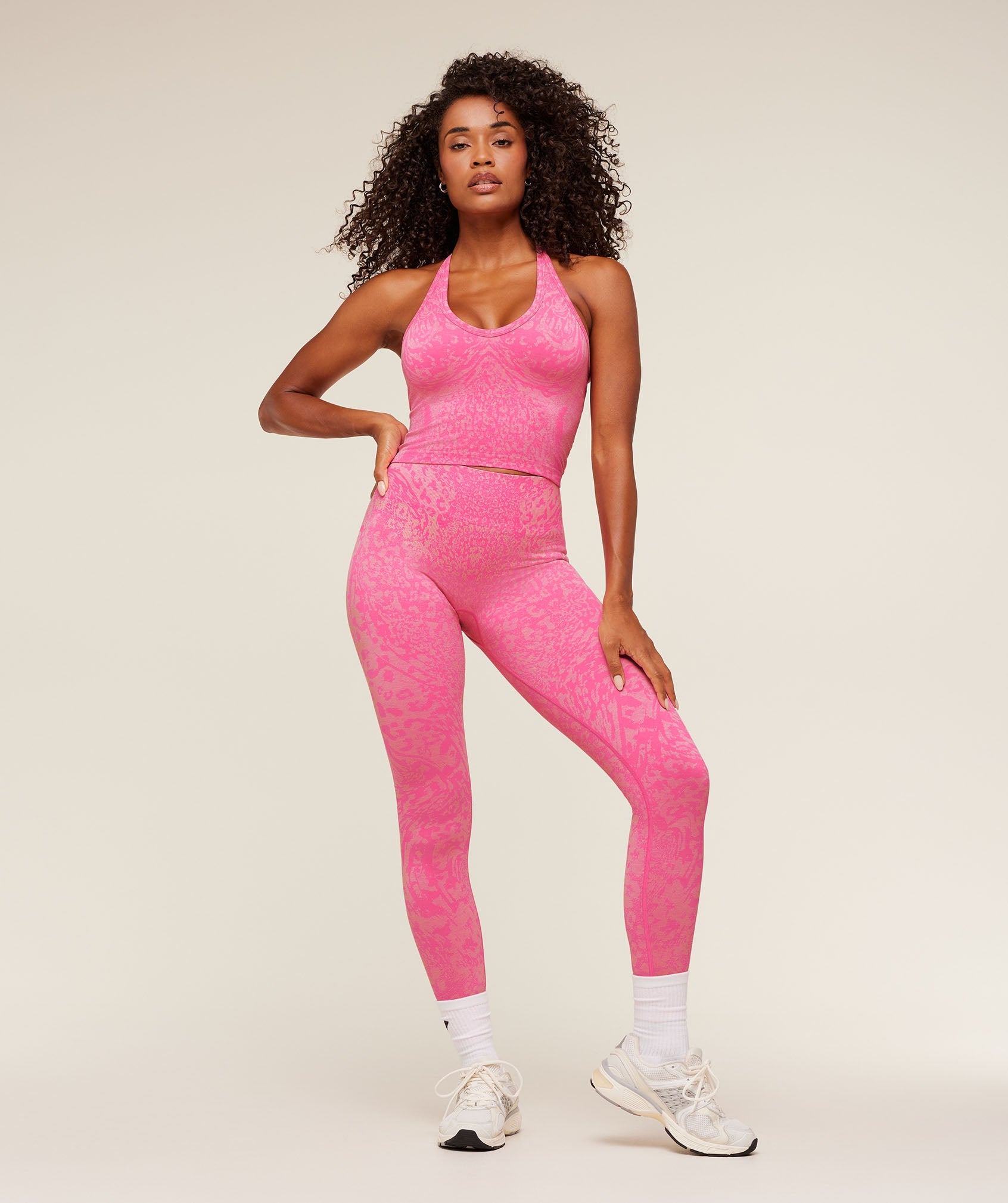 Adapt Animal X Whitney Leggings - Electric Pink /  Sorbet Yellow — imagem 5