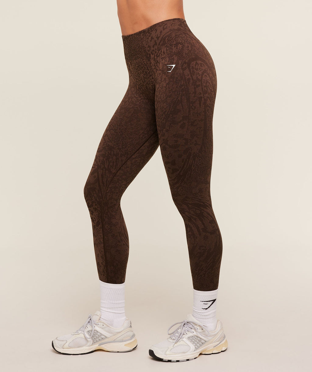 Adapt Animal X Whitney Leggings - GS Archive Brown/GS Soft Brown — imagem 4