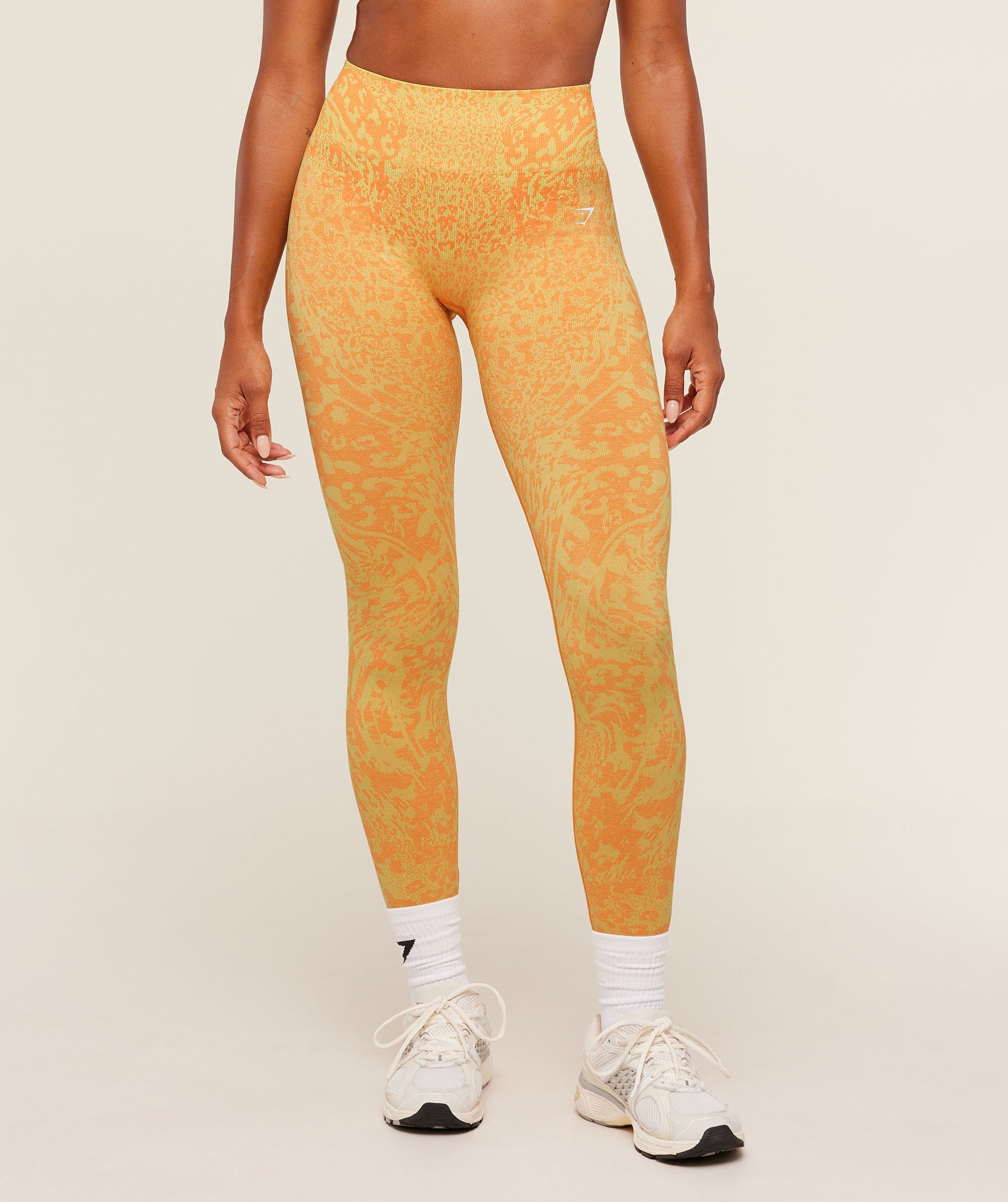 Adapt Animal X Whitney Leggings - Sorbet Yellow /  Dayglow Peach — imagem 1