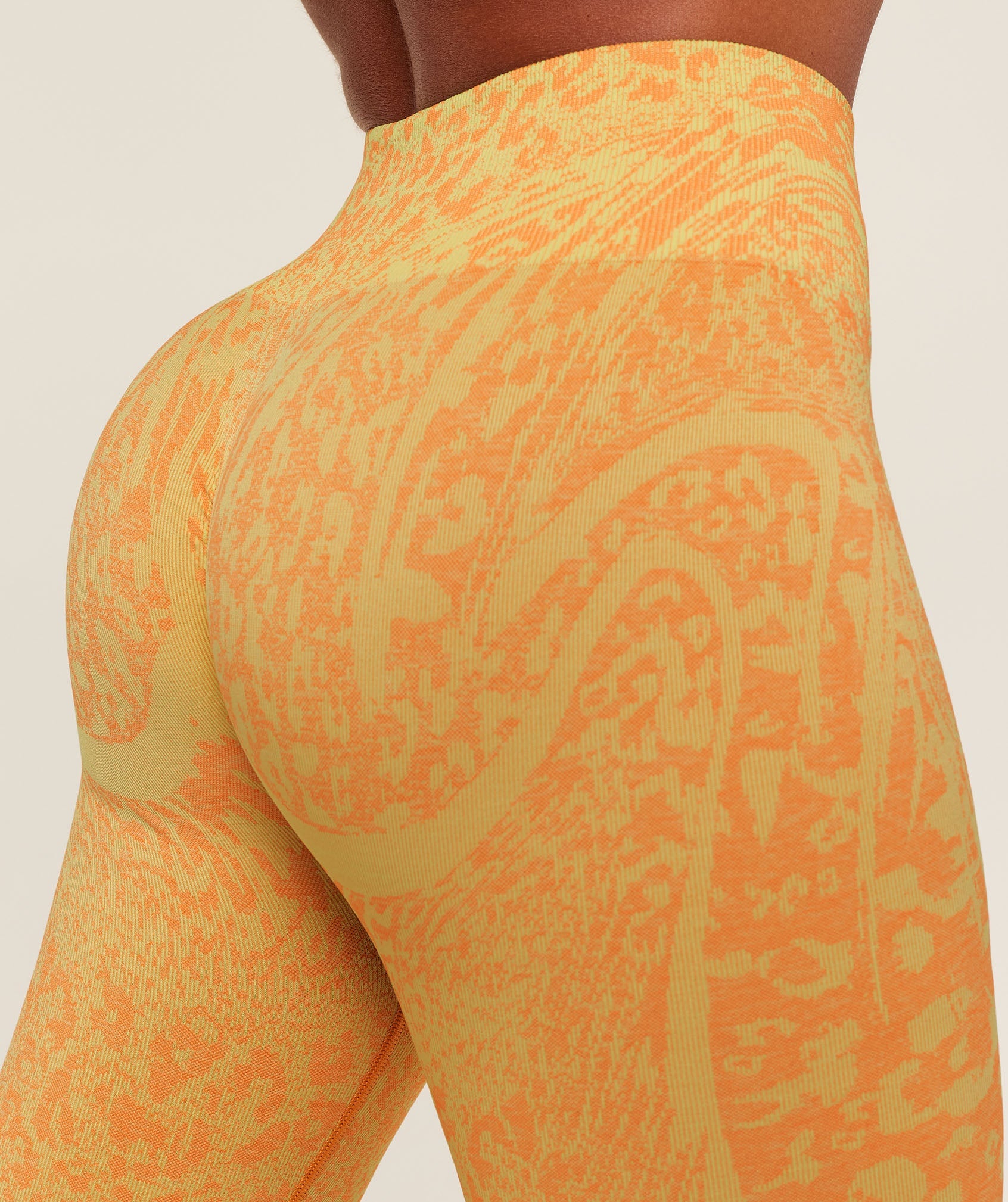 Adapt Animal X Whitney Leggings - Sorbet Yellow /  Dayglow Peach — imagem 6