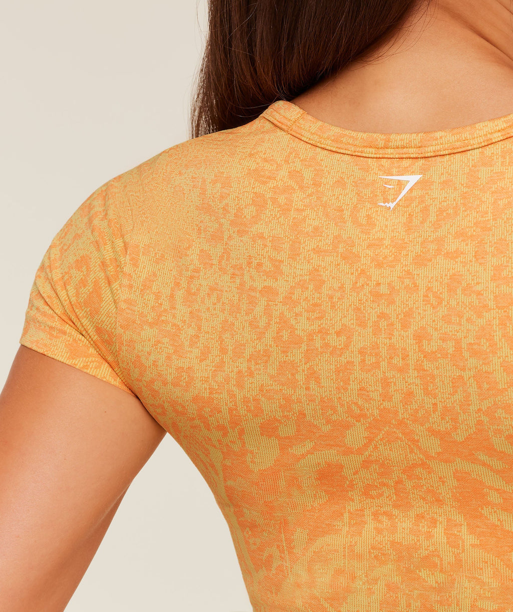 Adapt Animal X Whitney Short Sleeve Top - Sorbet Yellow /  Dayglow Peach — imagem 6