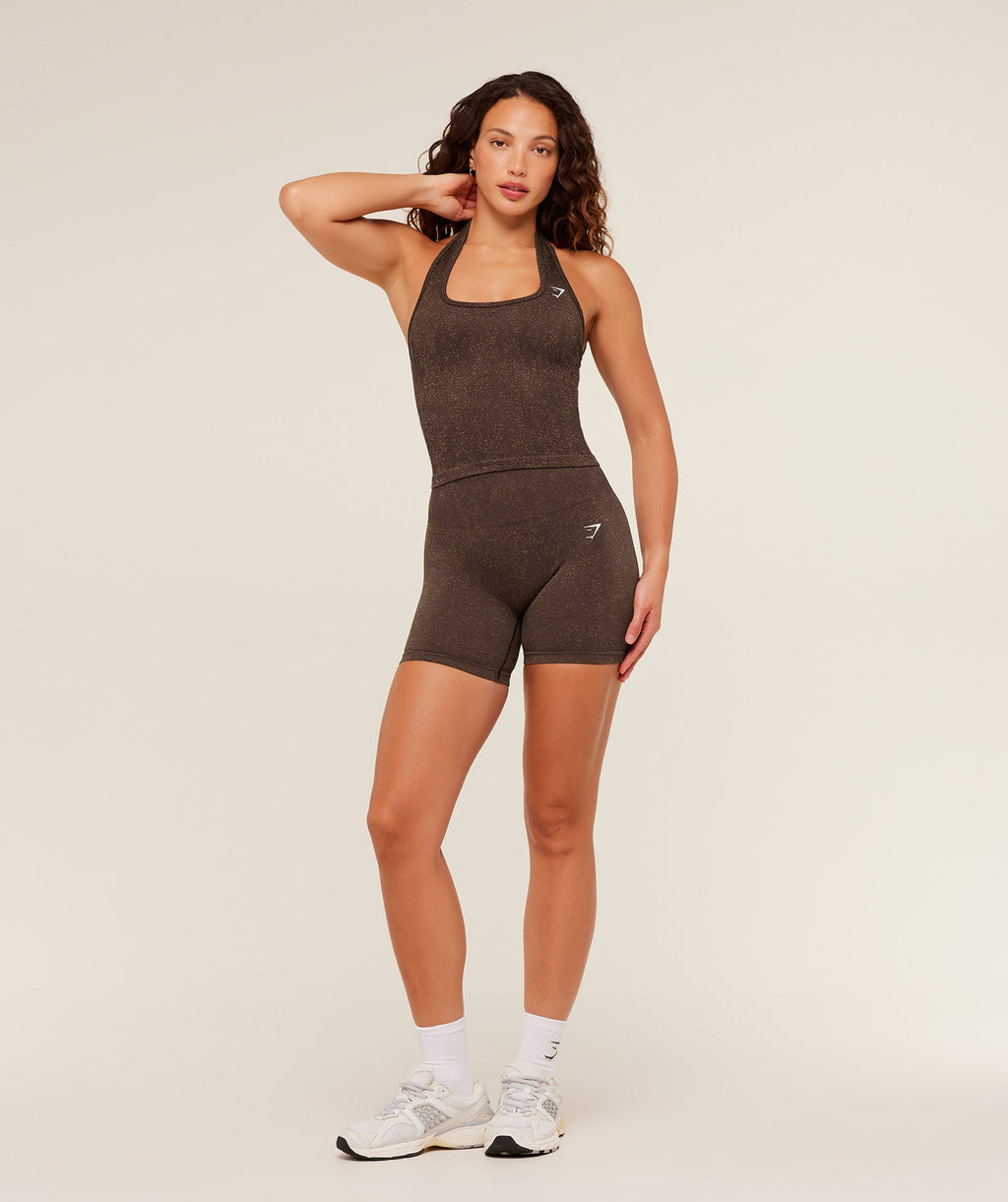 Adapt Fleck Seamless Shorts - Archive Brown/Lifestyle Brown — imagem 5