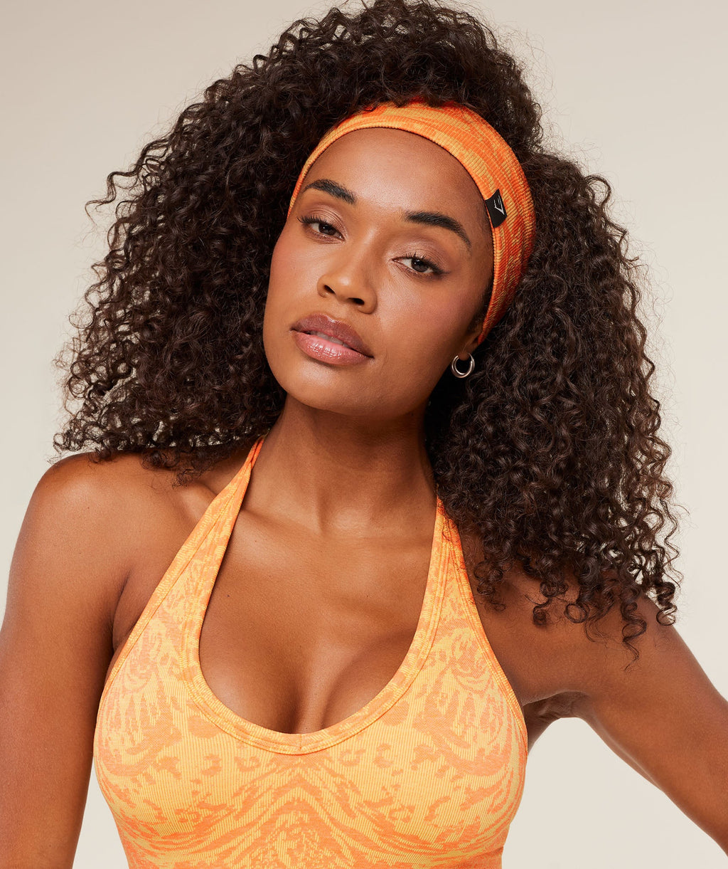 Adapt Seamless Headband - GS Dayglow Peach/GS Sorbet Yellow — imagem 1