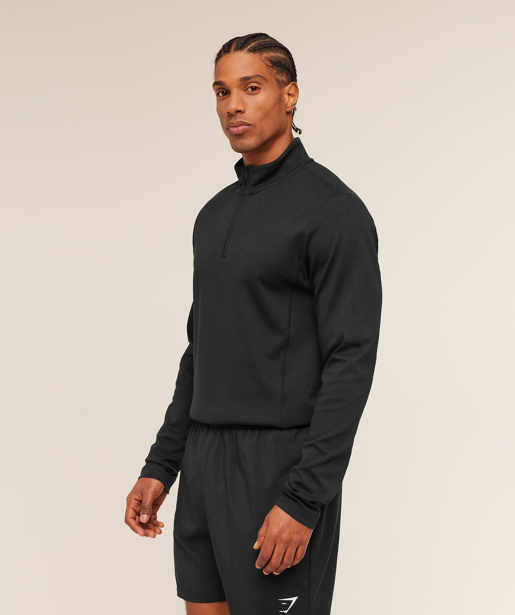 Off Duty 1/4 Zip - Black — imagem 3