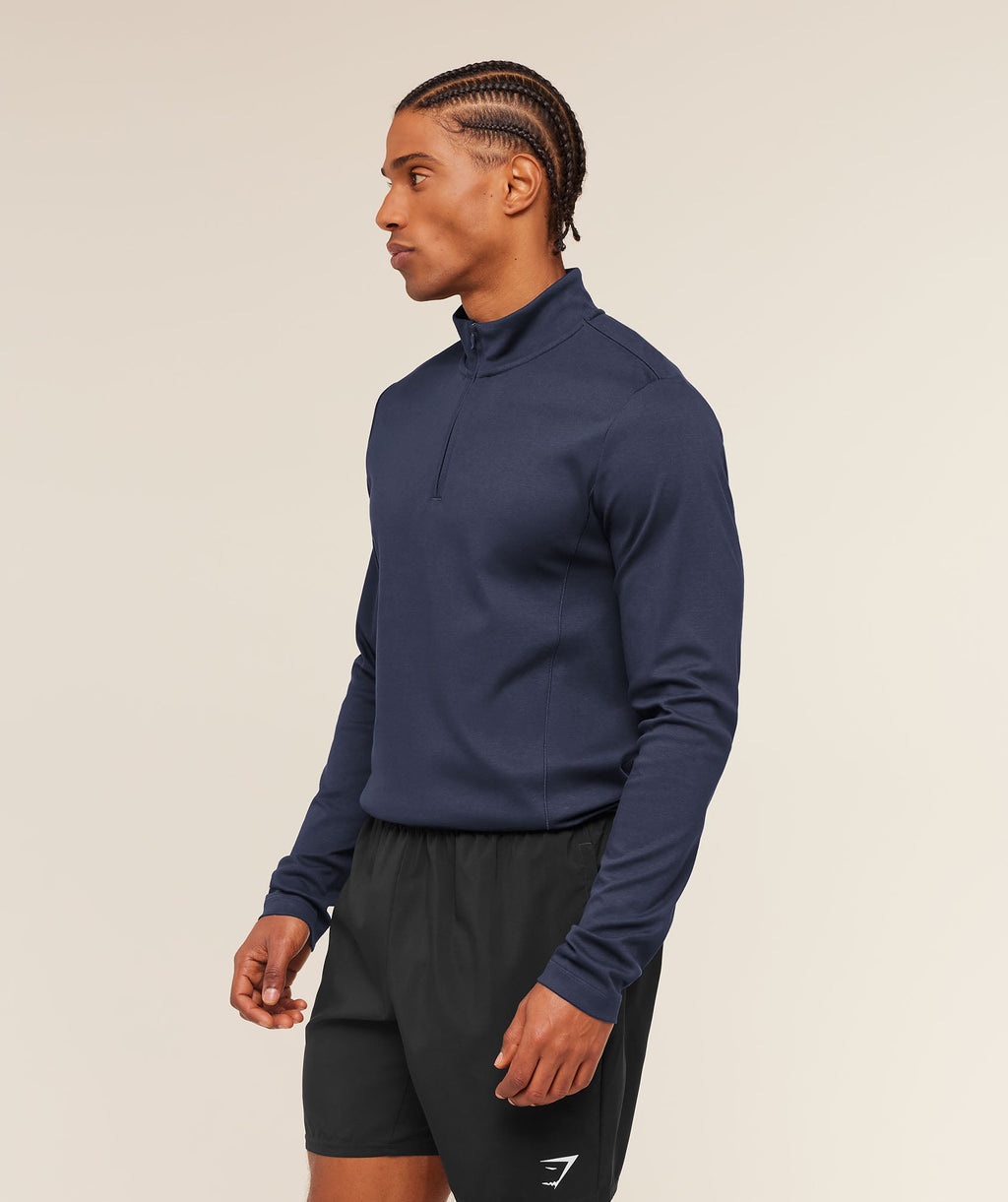 Off Duty 1/4 Zip - Heavy Blue — imagem 3