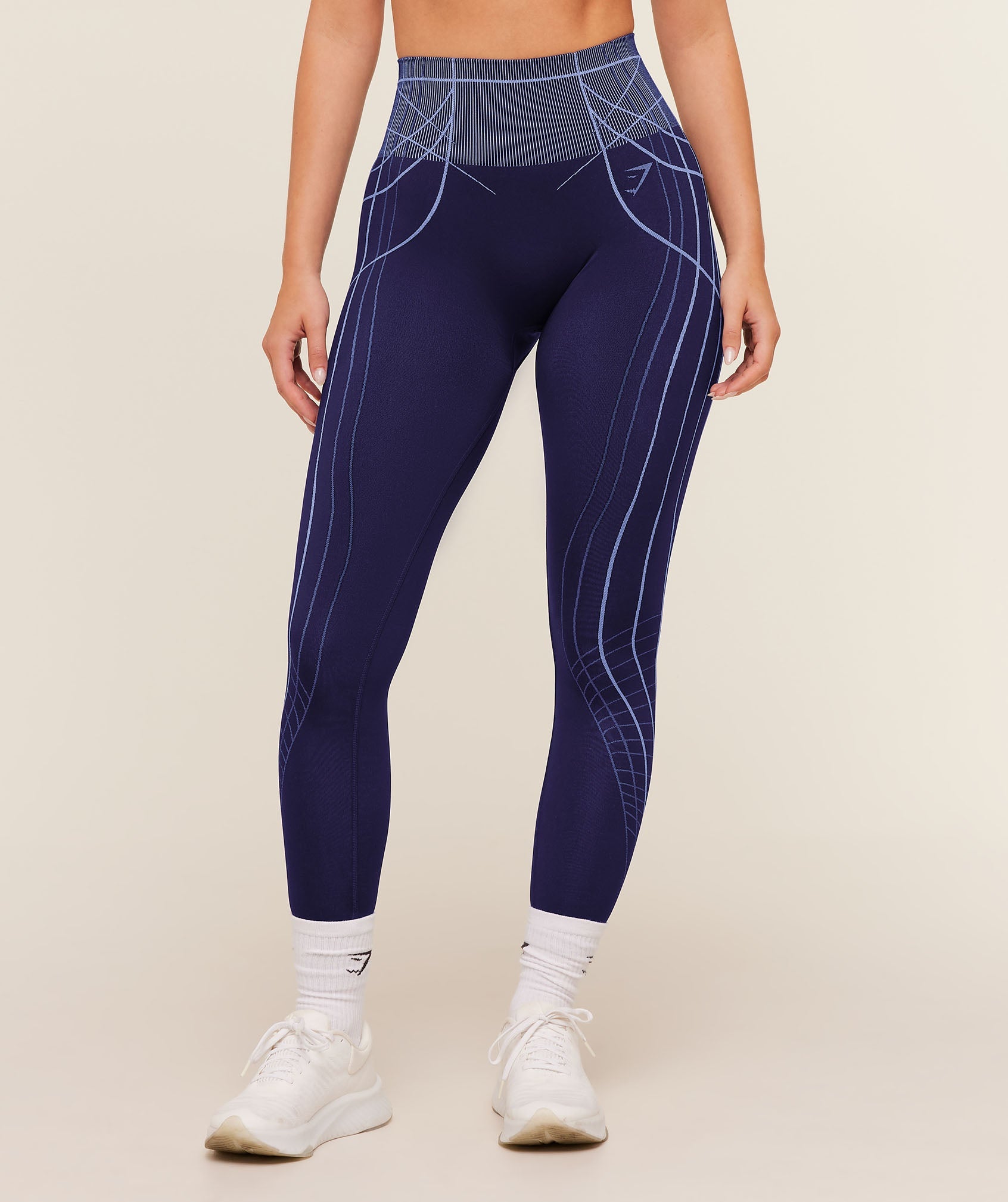 Apex Seamless Leggings - Indigo Purple/Chilled Blue — imagem 1