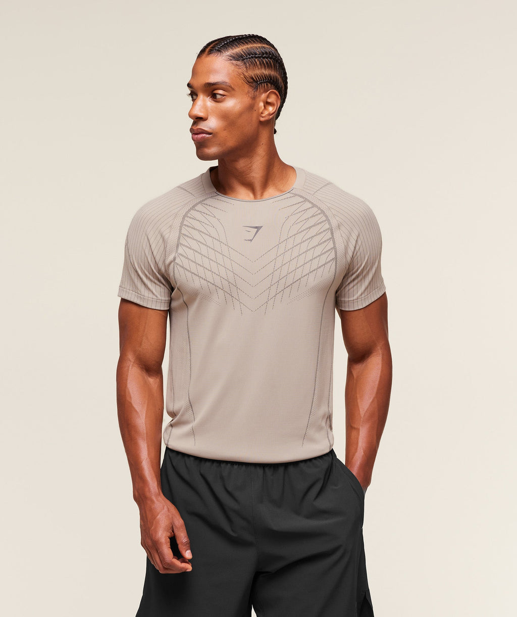 Apex Seamless T-Shirt - Mushroom Grey/Pitch Grey — imagem 1