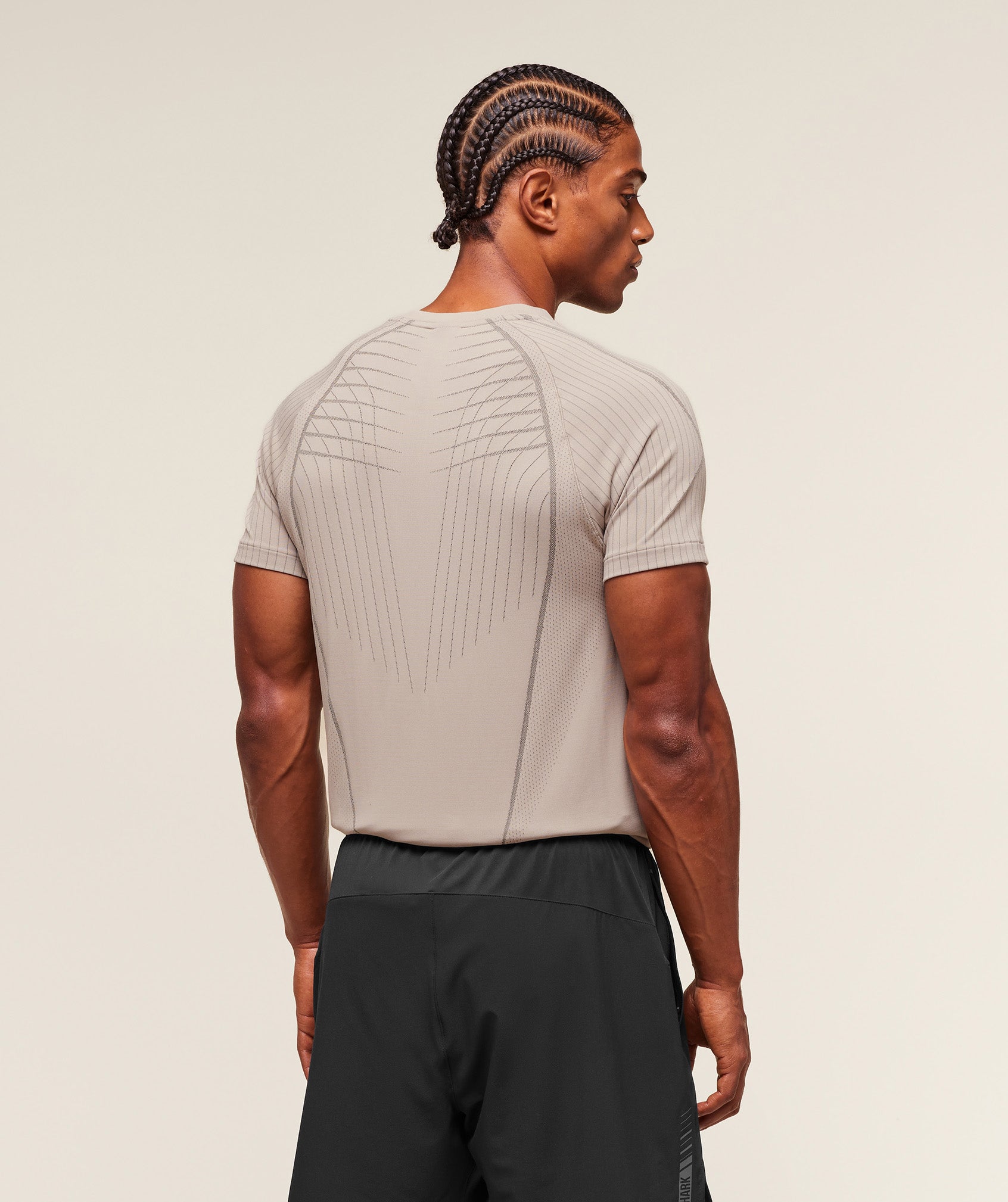 Apex Seamless T-Shirt - Mushroom Grey/Pitch Grey — imagem 2
